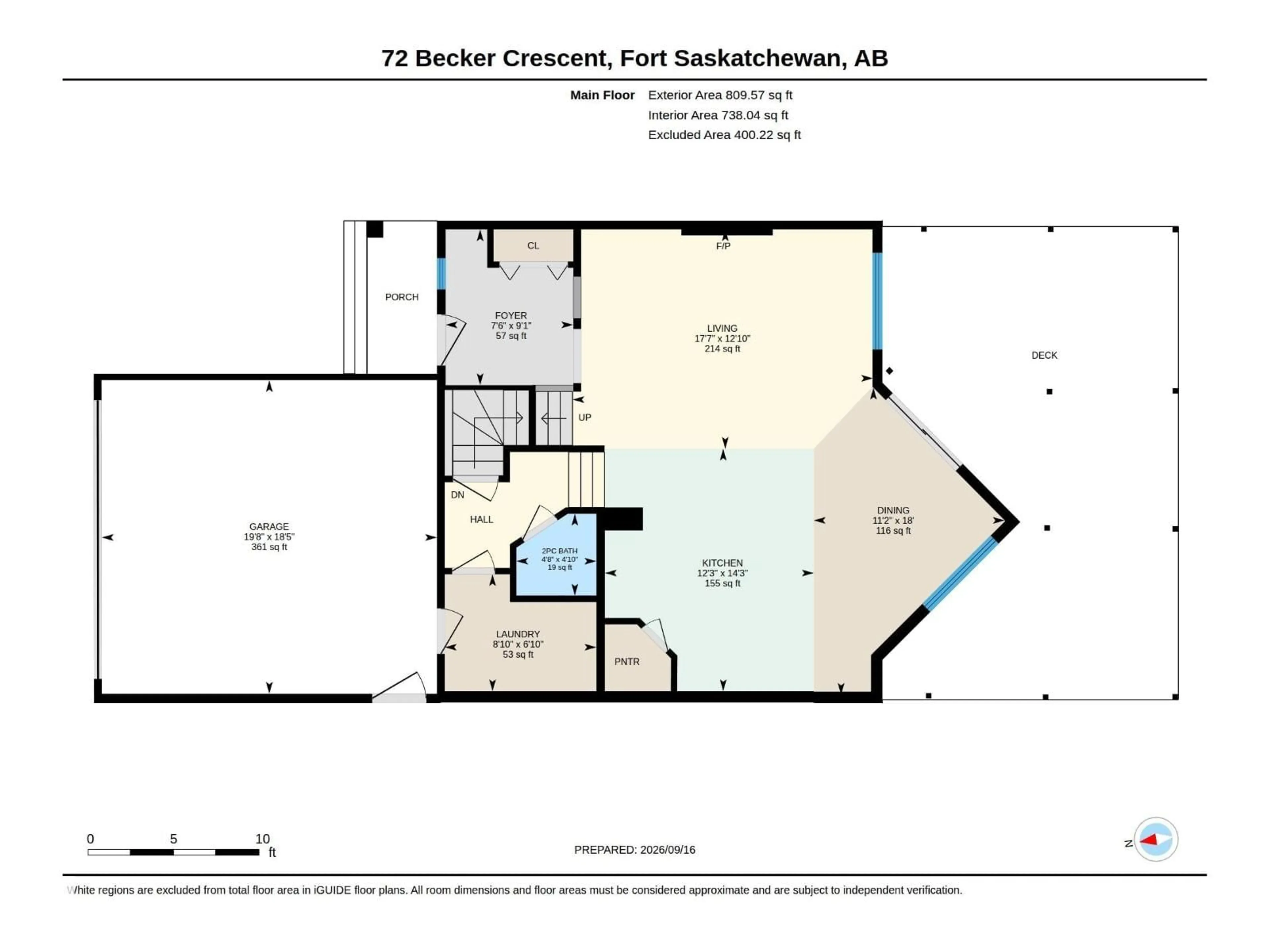 Floor plan for 72 BECKER CR, Fort Saskatchewan Alberta T8L0C1