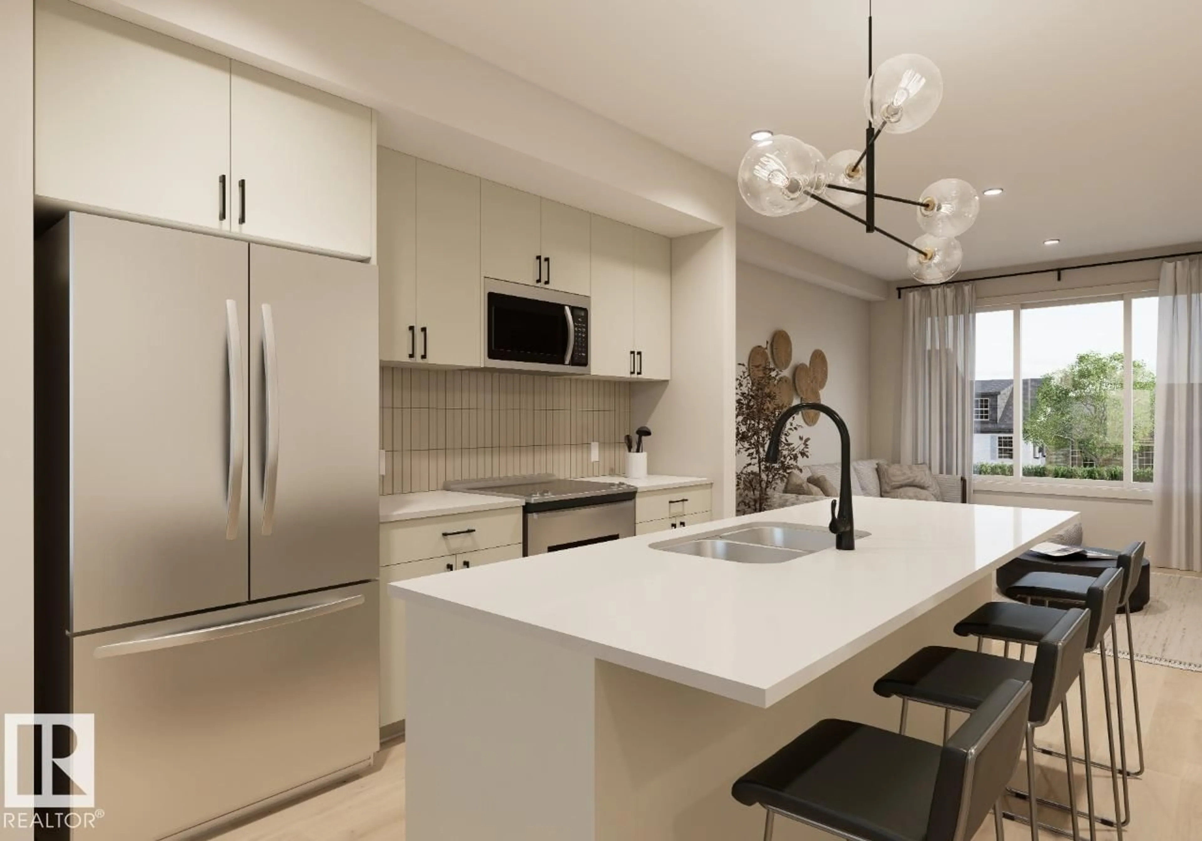 Contemporary kitchen, ceramic/tile floor for 351 RANKIN DR, St. Albert Alberta T8N5T2