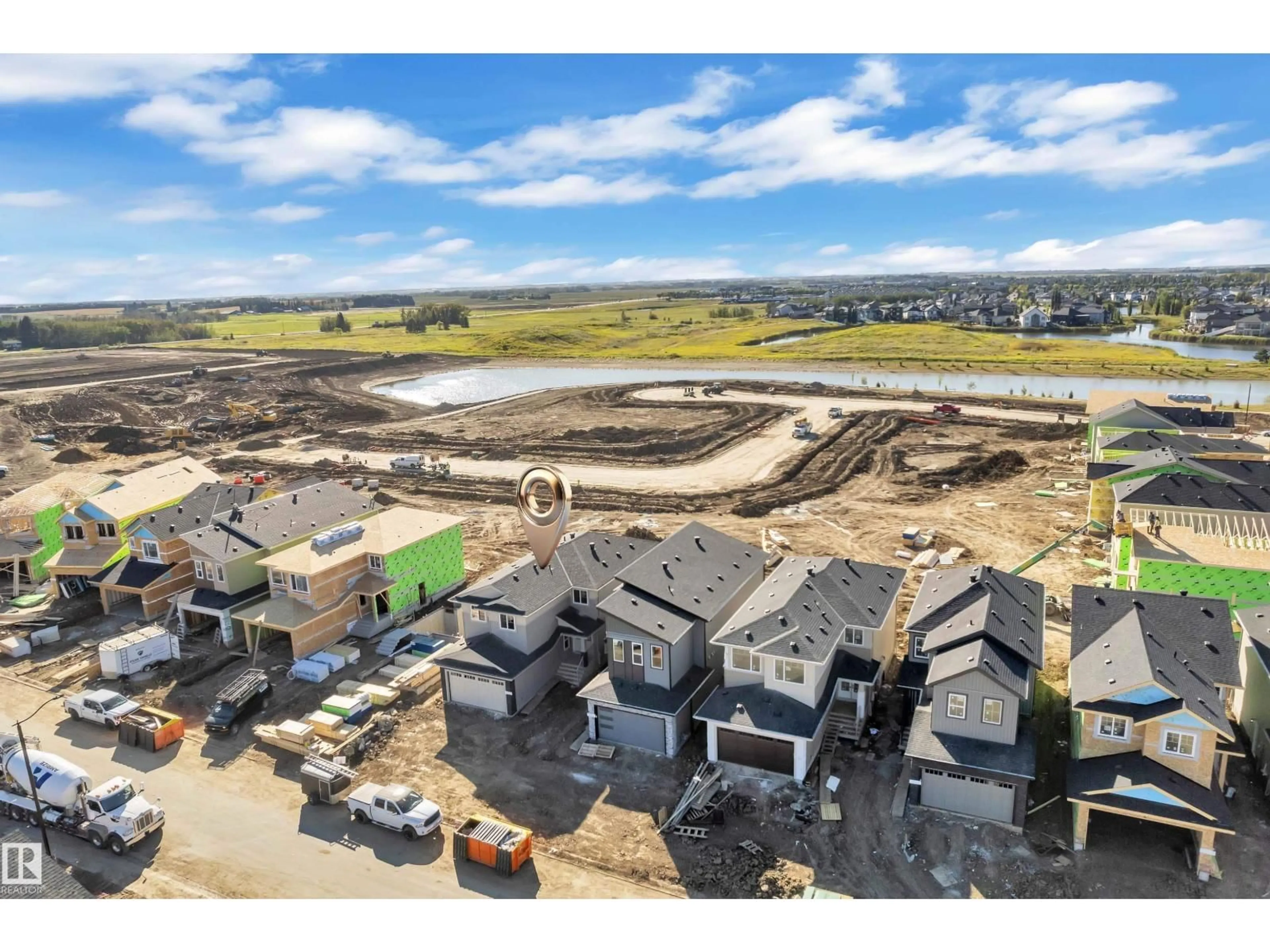 A pic from outside/outdoor area/front of a property/back of a property/a pic from drone, unknown for 3814 39 ST, Beaumont Alberta T4X3A1
