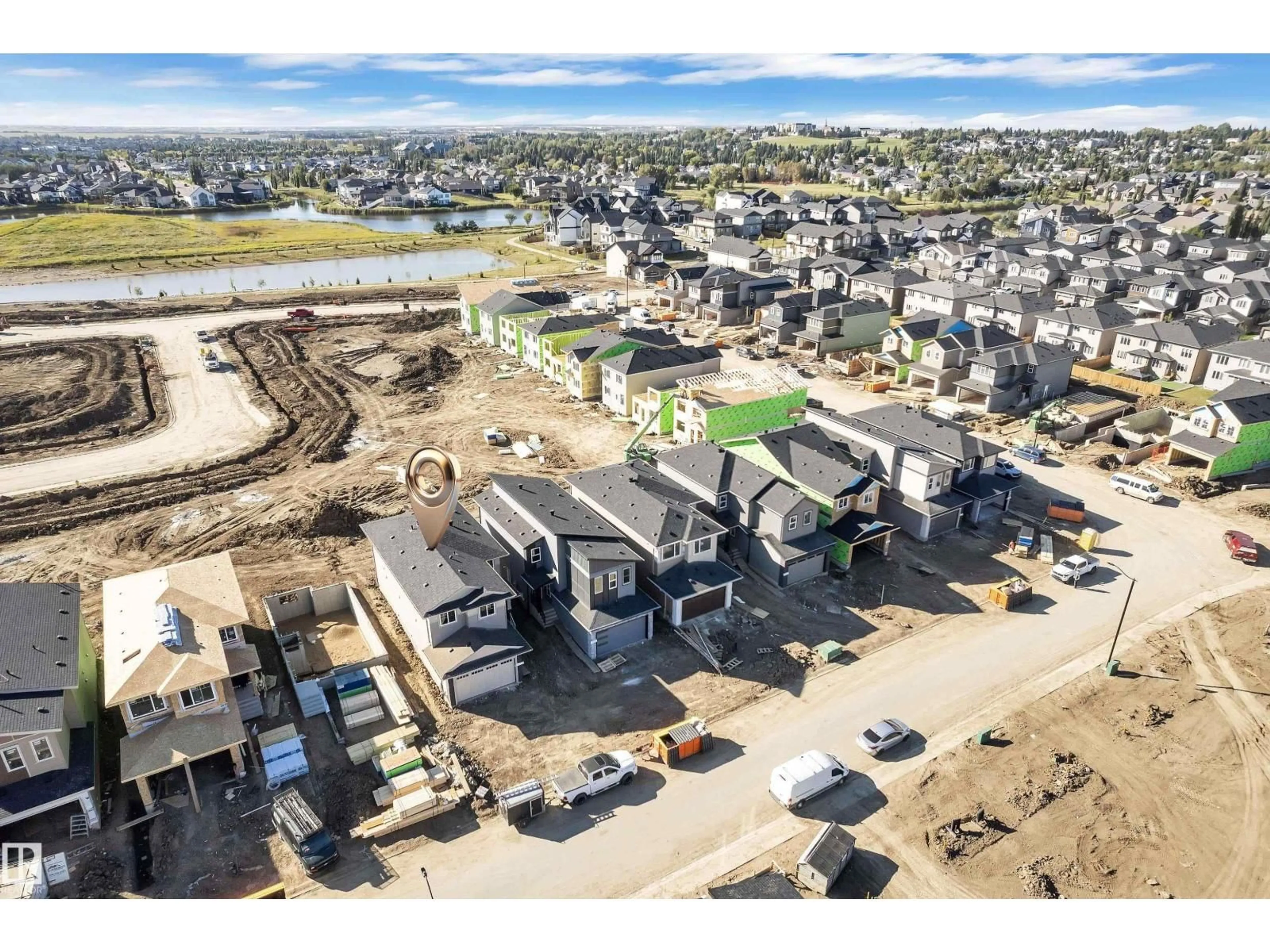 A pic from outside/outdoor area/front of a property/back of a property/a pic from drone, street for 3814 39 ST, Beaumont Alberta T4X3A1