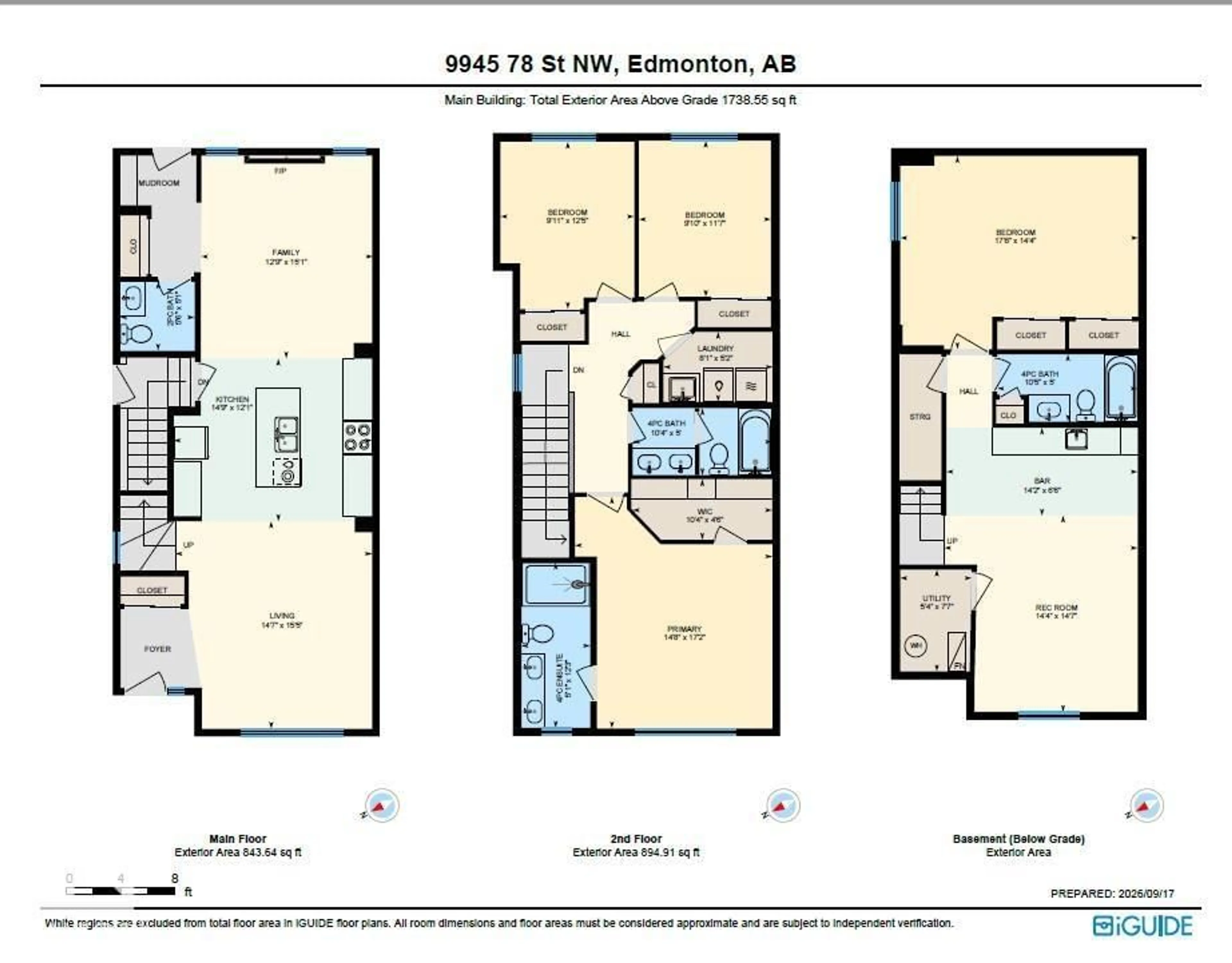 Floor plan for 9945 78 ST, Edmonton Alberta T6A3E1