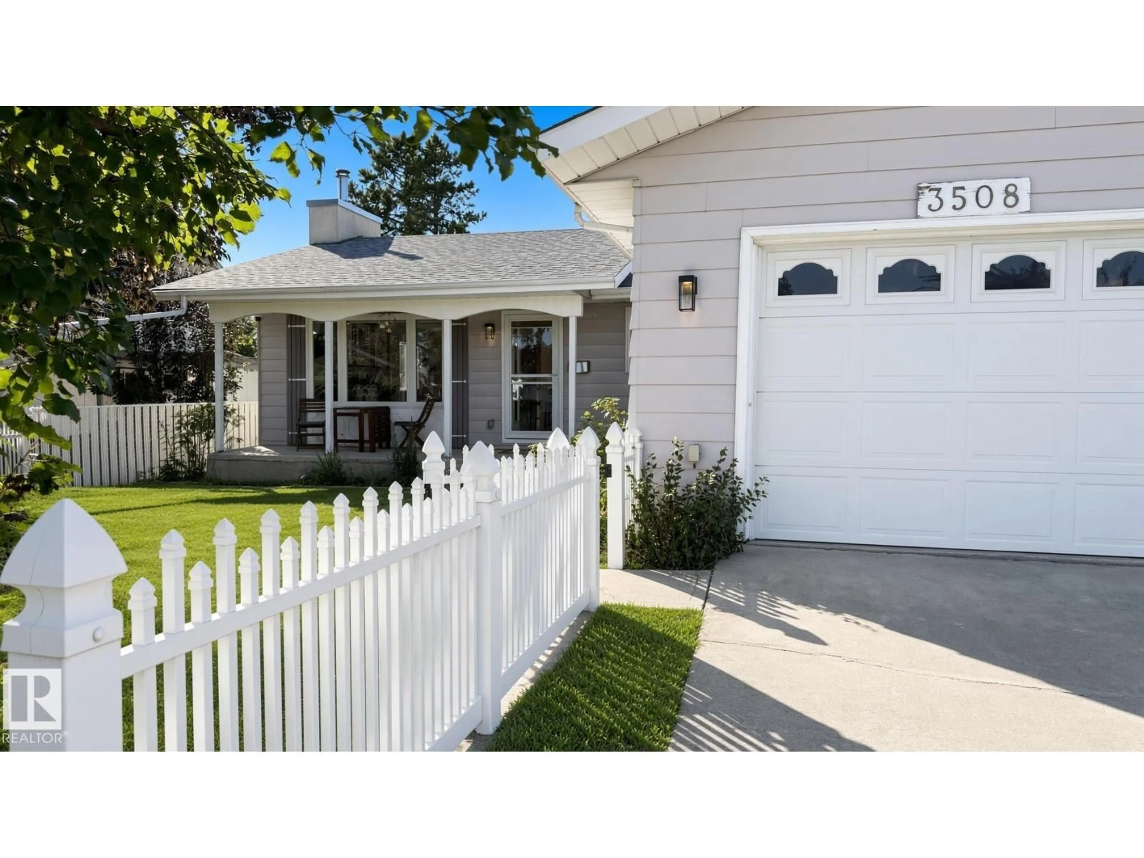 Home with vinyl exterior material, street for NW - 3508 106A ST, Edmonton Alberta T6J1A8