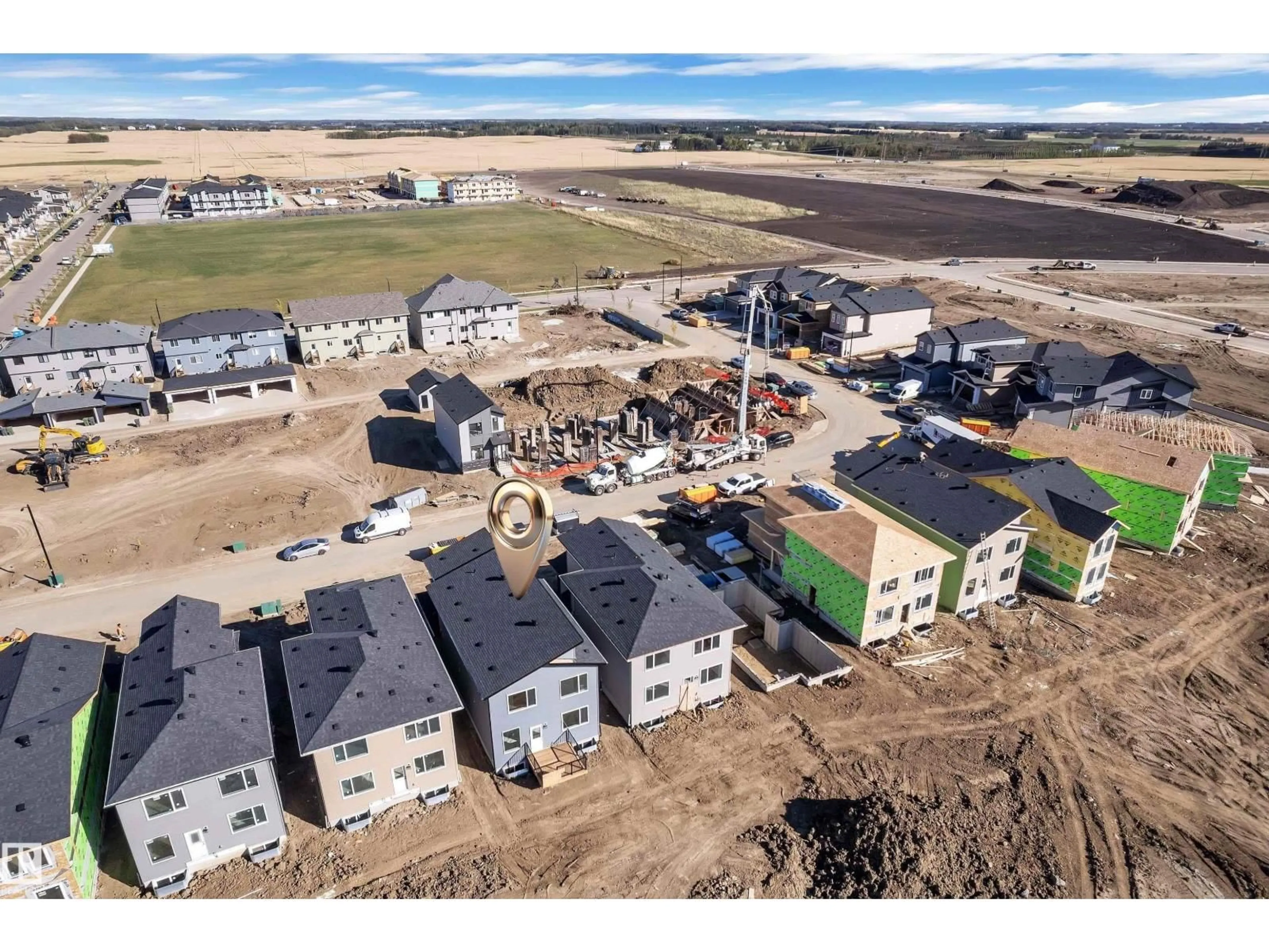 A pic from outside/outdoor area/front of a property/back of a property/a pic from drone, building for 3816 39 ST, Beaumont Alberta T4X3A1