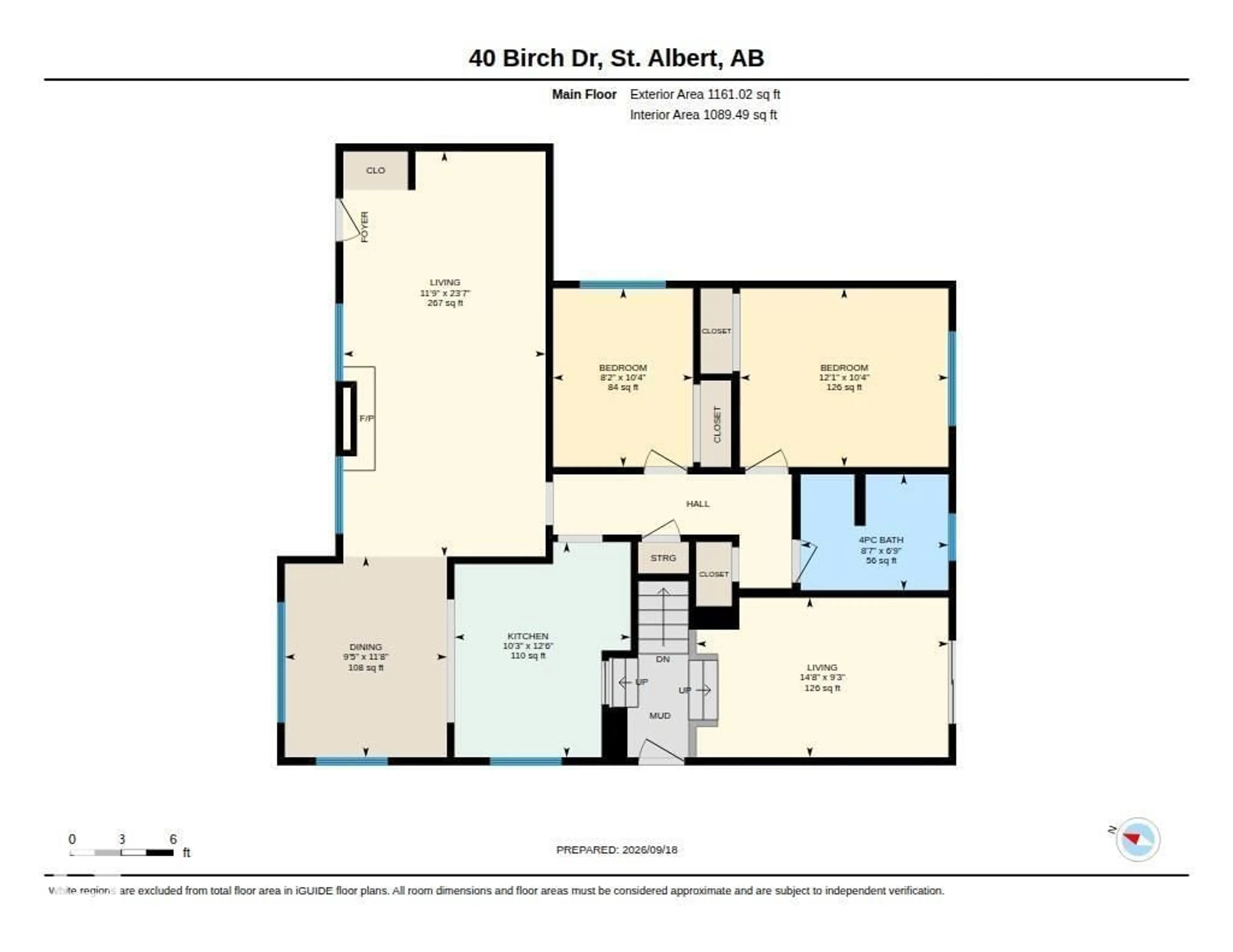 Floor plan for 40 BIRCH DR, St. Albert Alberta T8N0E3