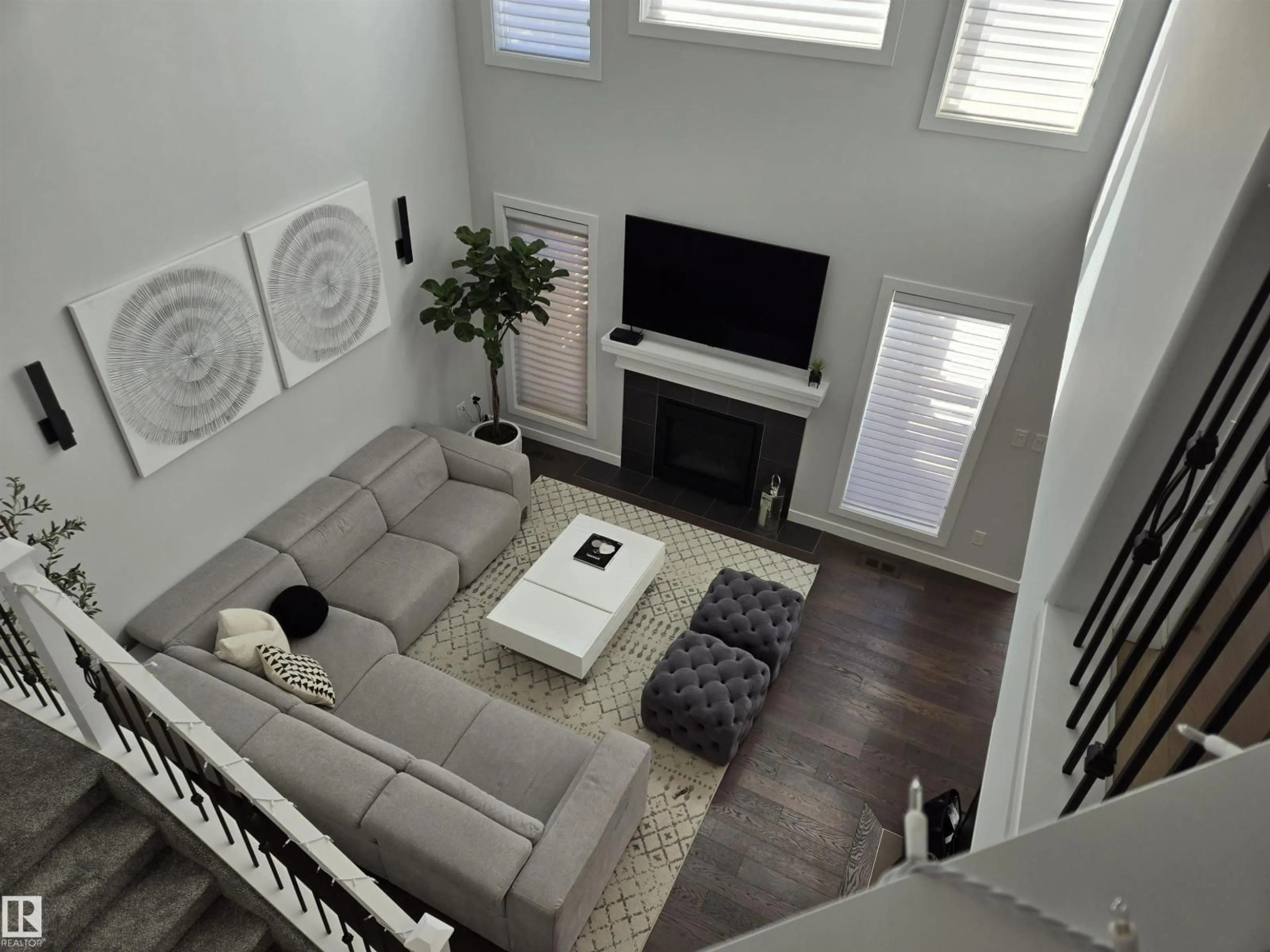 Living room with furniture, unknown for SW - 15883 13 AV, Edmonton Alberta T6W2H5
