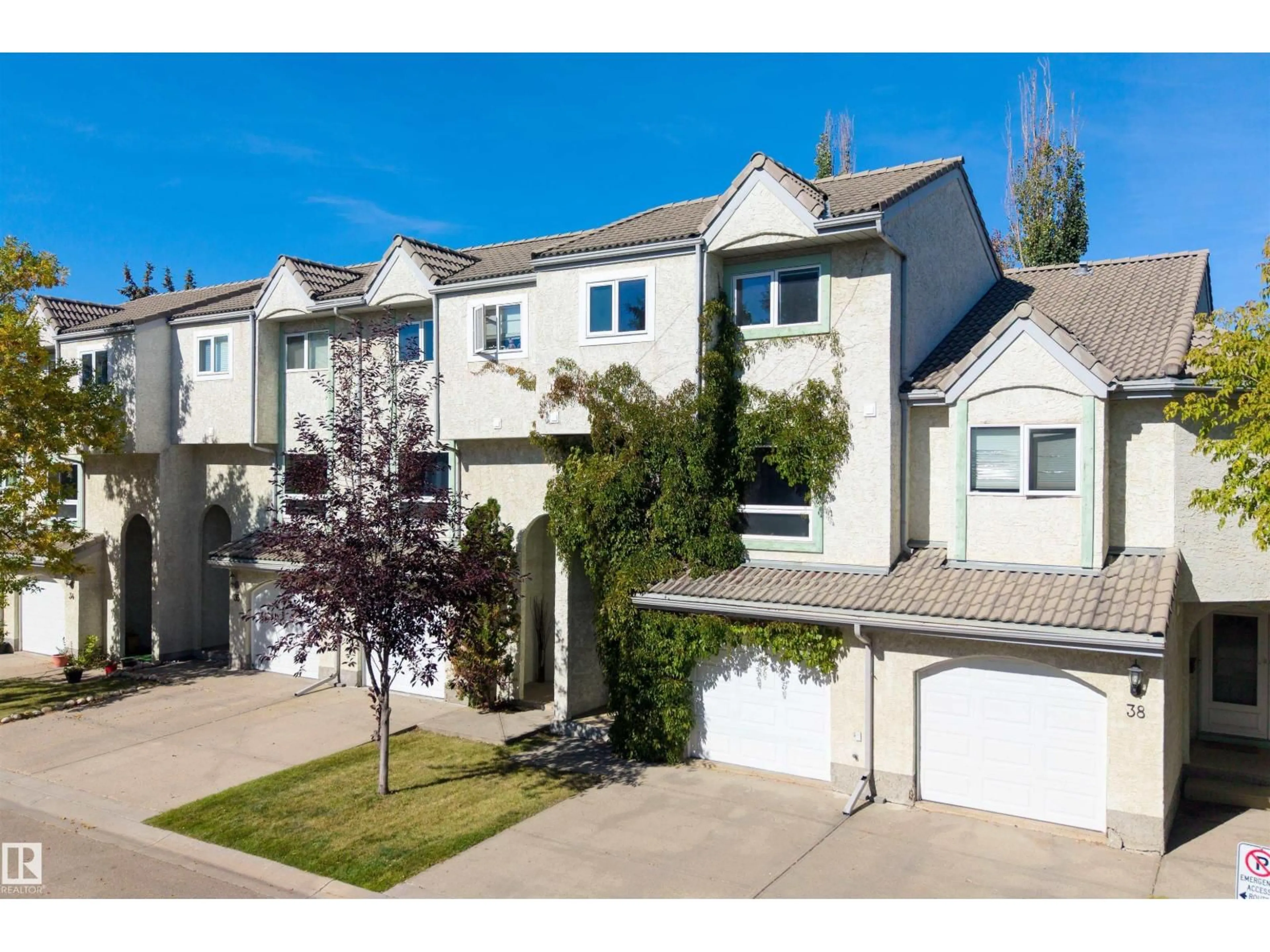 A pic from outside/outdoor area/front of a property/back of a property/a pic from drone, street for #37 - 9520 174 ST, Edmonton Alberta T5T5Z3