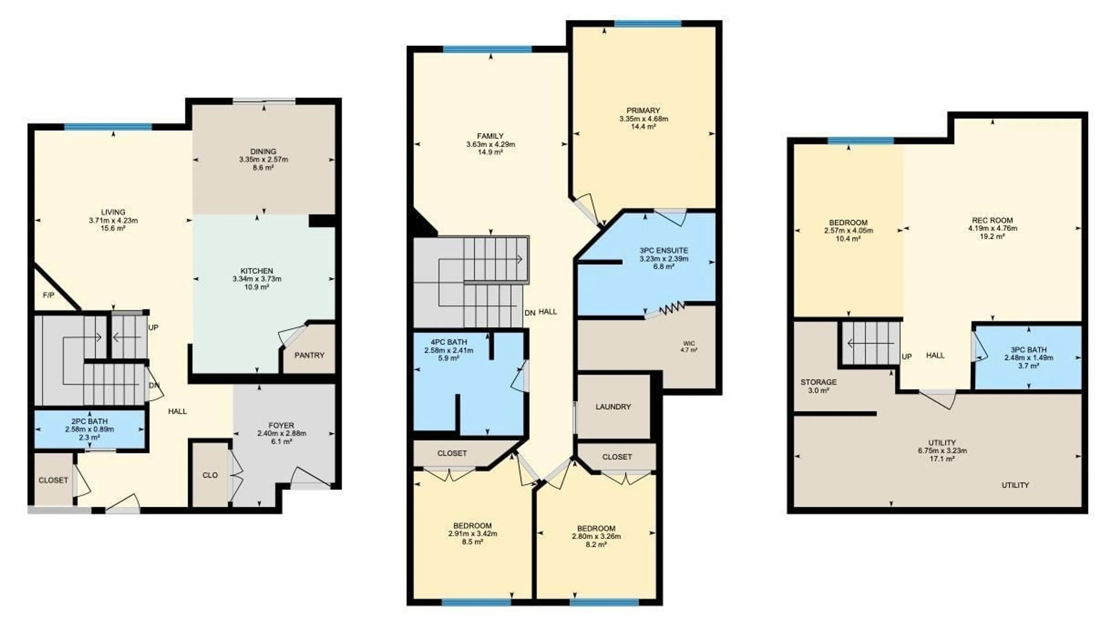 Floor plan for 448 REED CR, Leduc Alberta T9E0R5