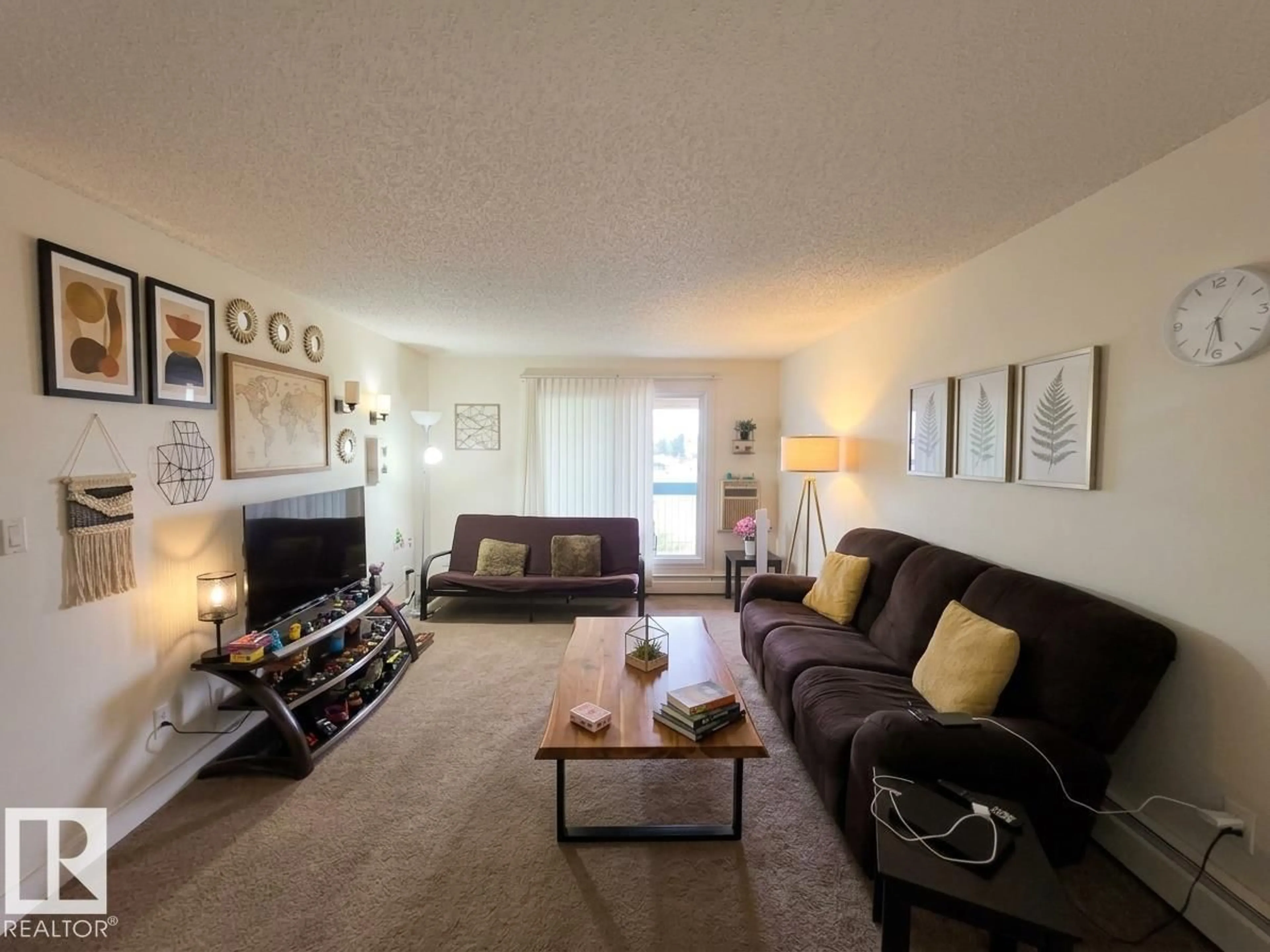 Living room with furniture, unknown for #403 - 2620 MILL WOODS RD E, Edmonton Alberta T6L5K6