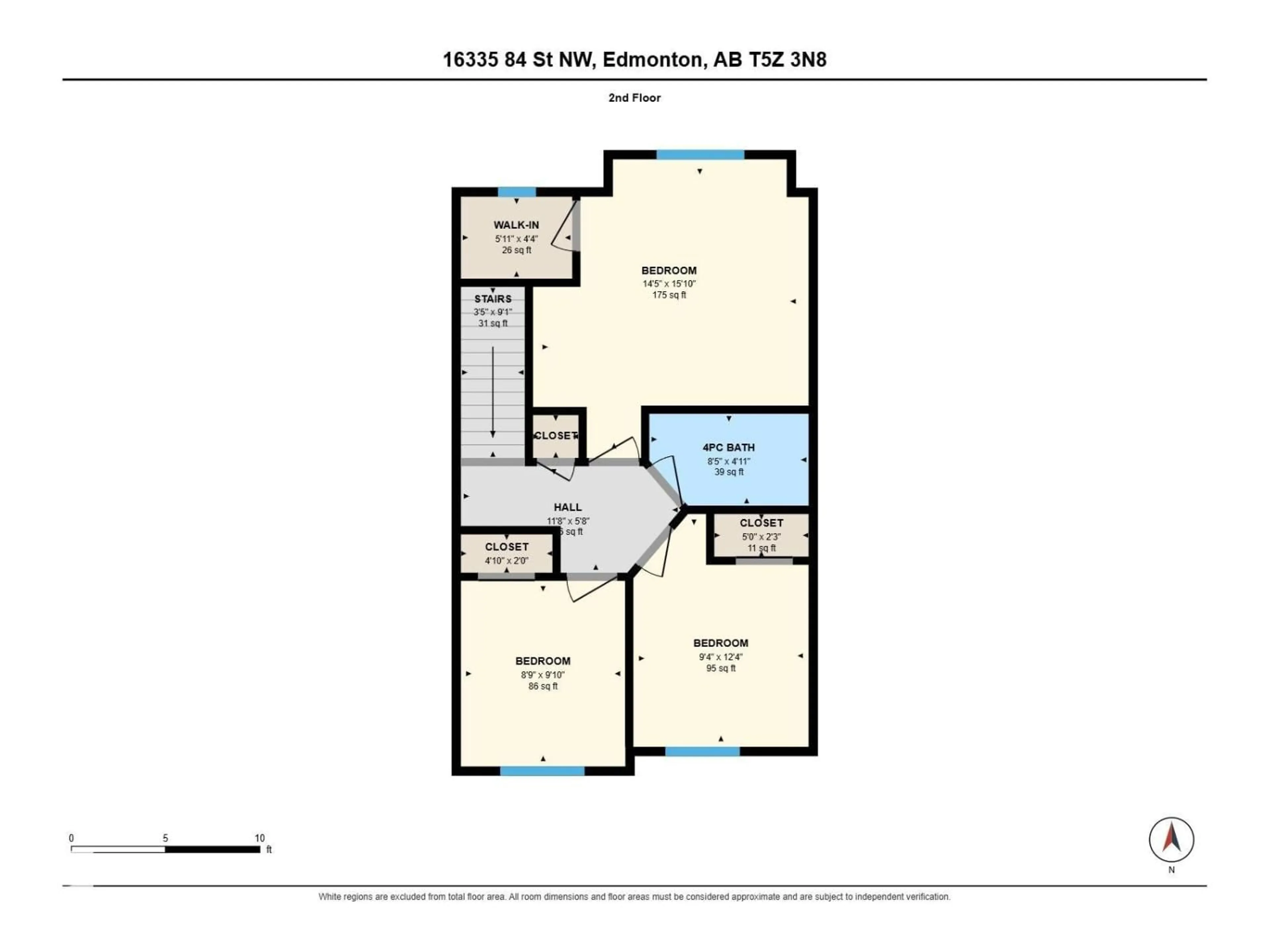 Floor plan for NW - 52 16335 84 ST, Edmonton Alberta T5Z0S2