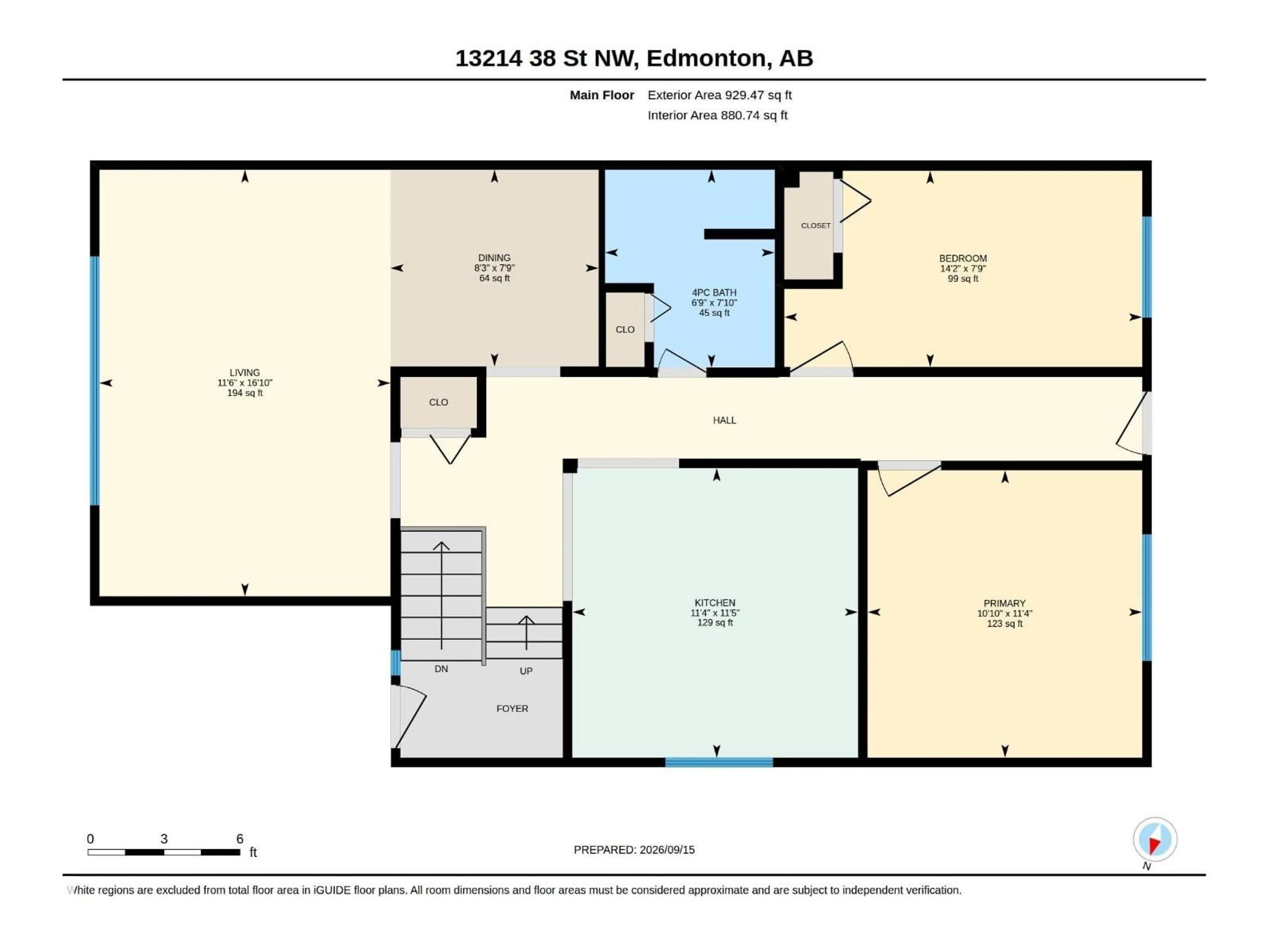 Floor plan for NW - 13214 38 ST, Edmonton Alberta T5A3G4