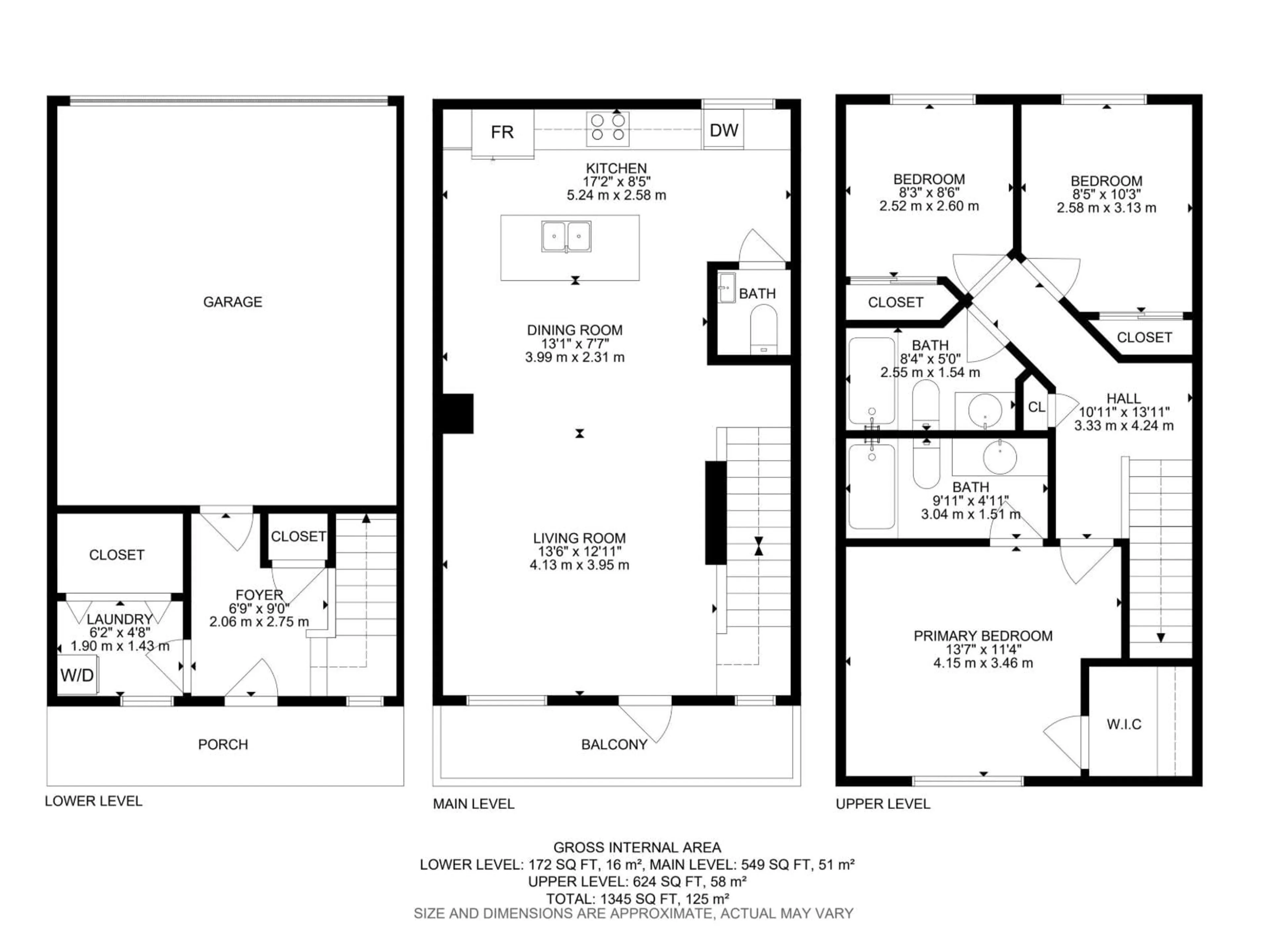 Floor plan for 612 KINGLET BV, Edmonton Alberta T5S0S9