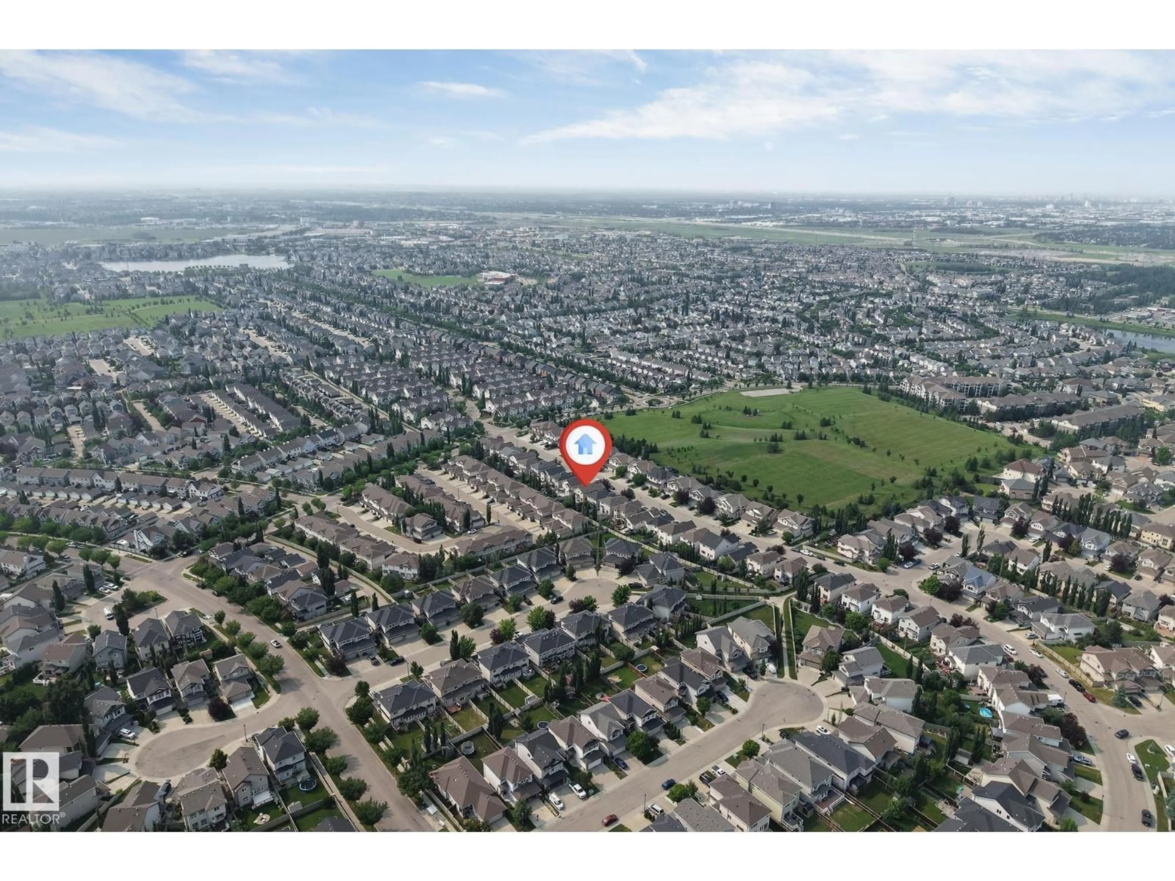 A pic from outside/outdoor area/front of a property/back of a property/a pic from drone, street for 6947 19A AV, Edmonton Alberta T6X0L7