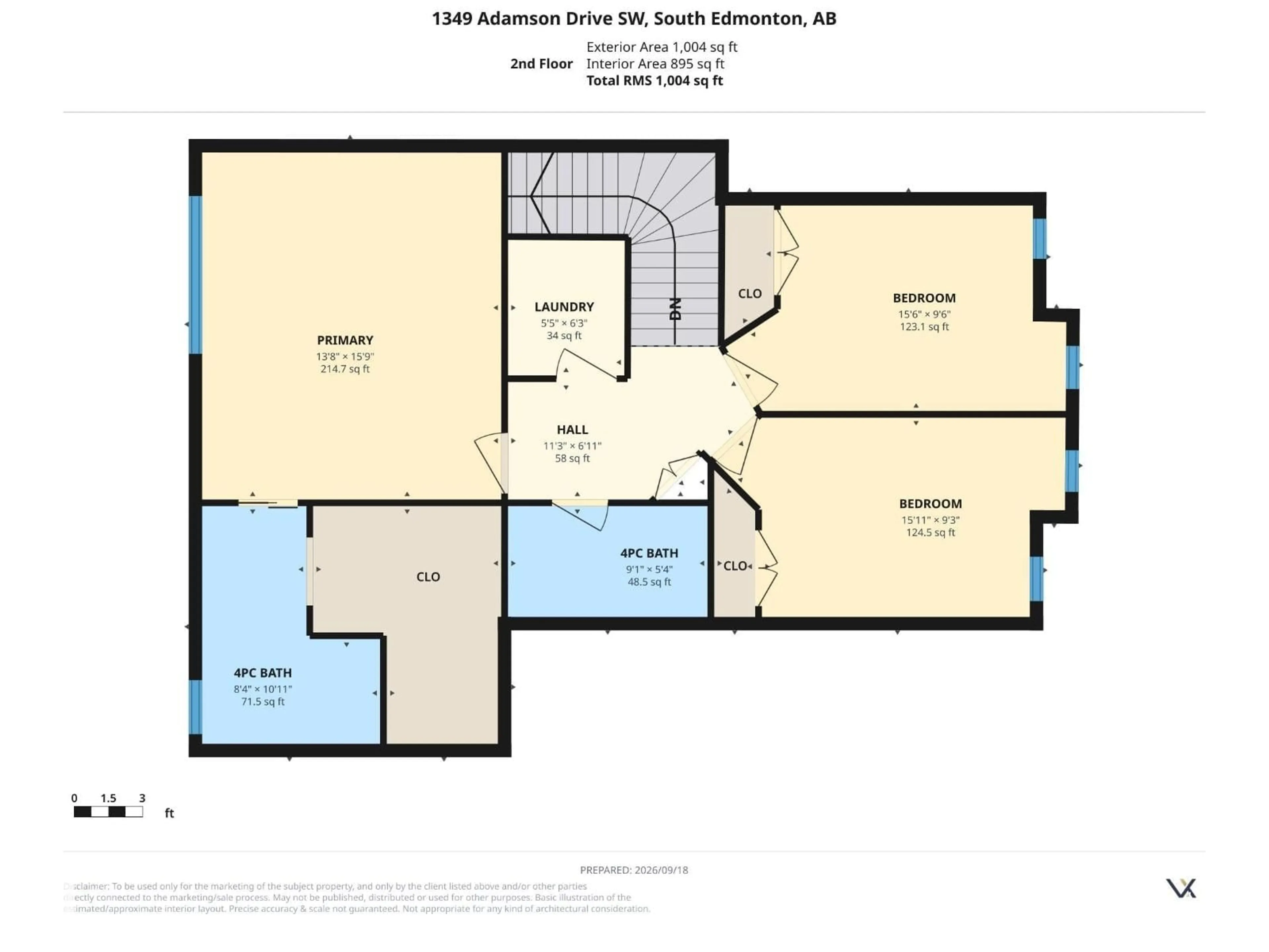 Floor plan for 1349 ADAMSON DR, Edmonton Alberta T6W3B9