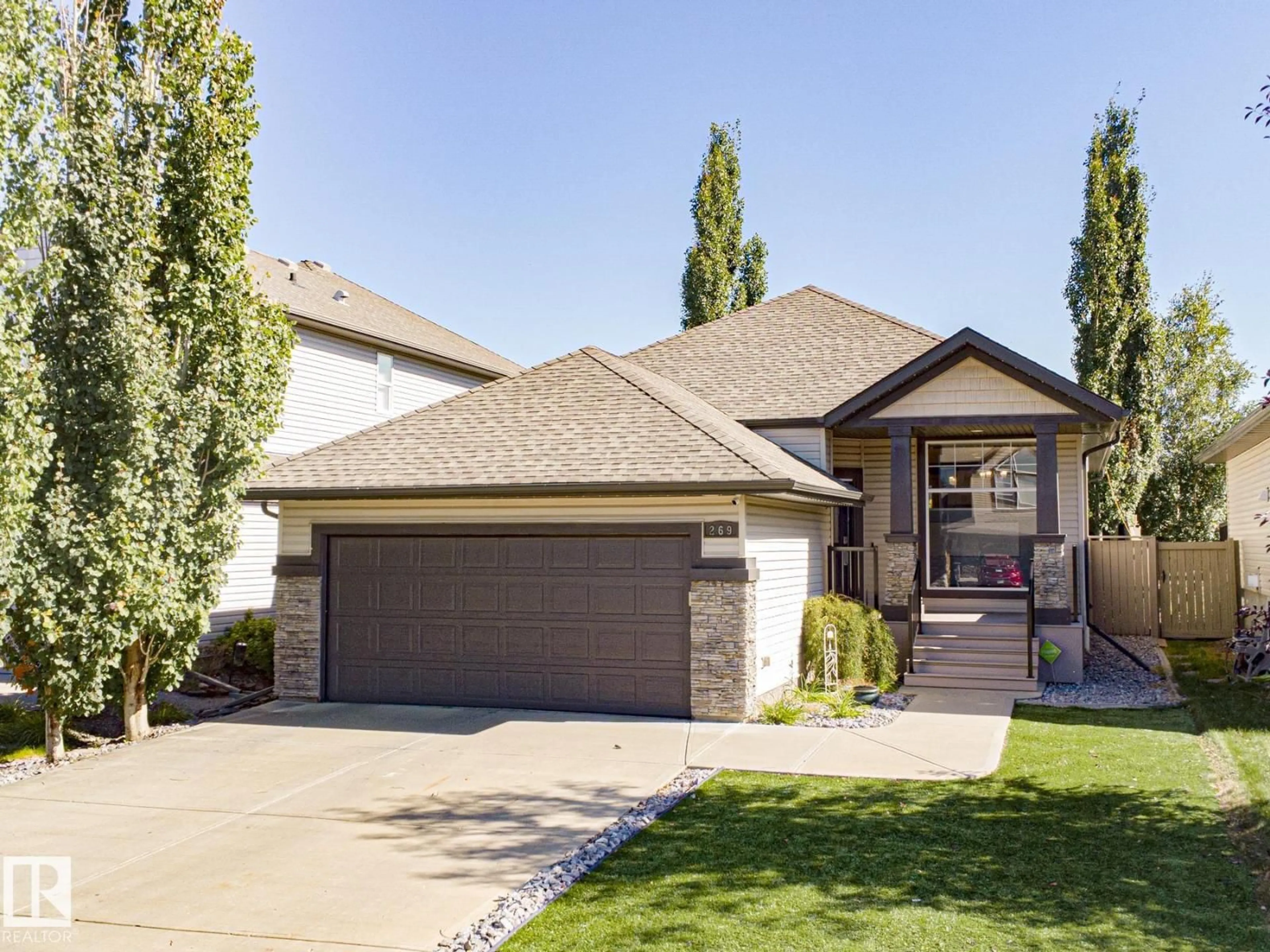 Home with vinyl exterior material, street for 269 RIDGEBROOK RD, Sherwood Park Alberta T8A6M3