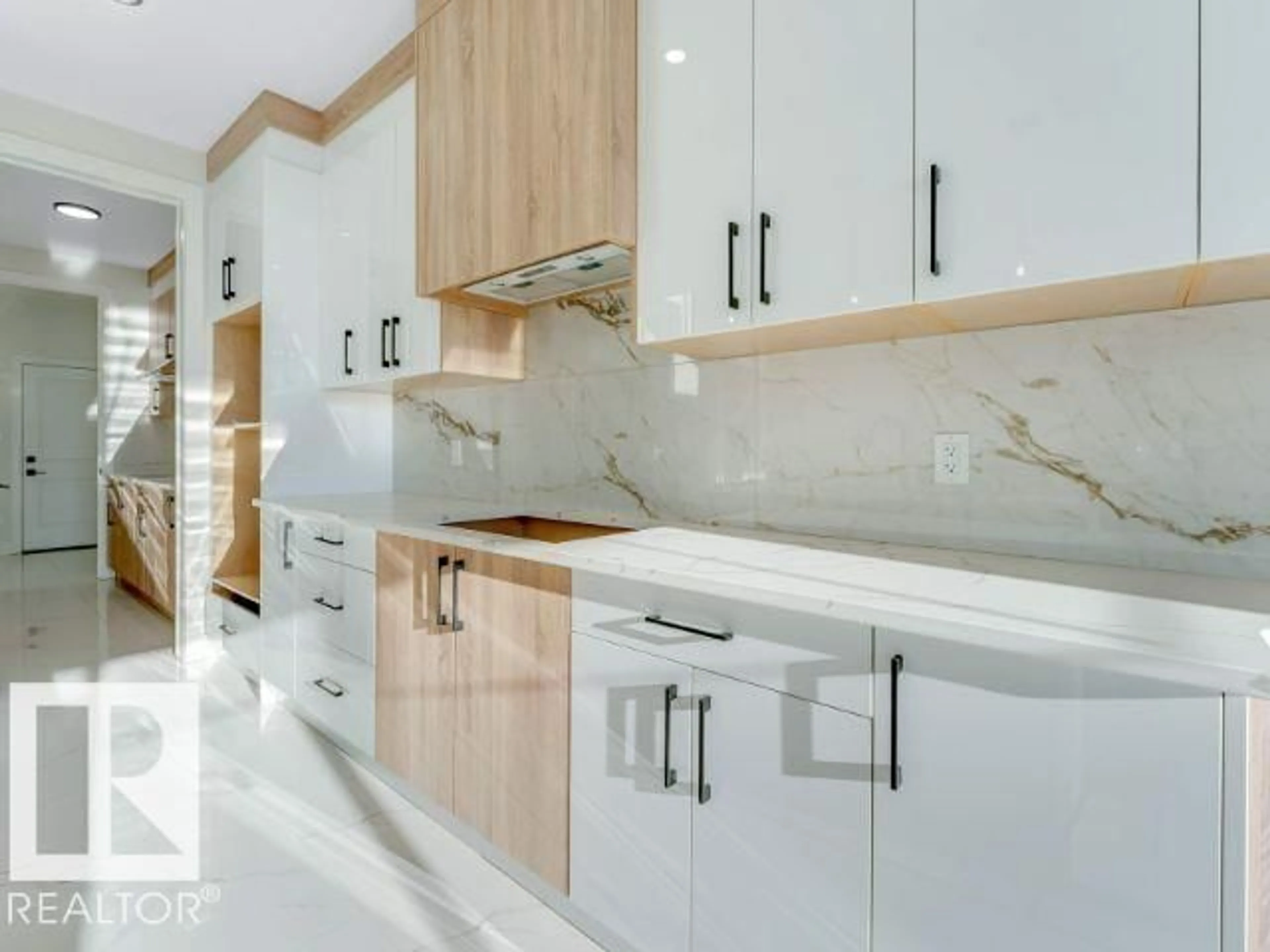 Contemporary kitchen, ceramic/tile floor for 4321 36 ST, Beaumont Alberta T4X3G6