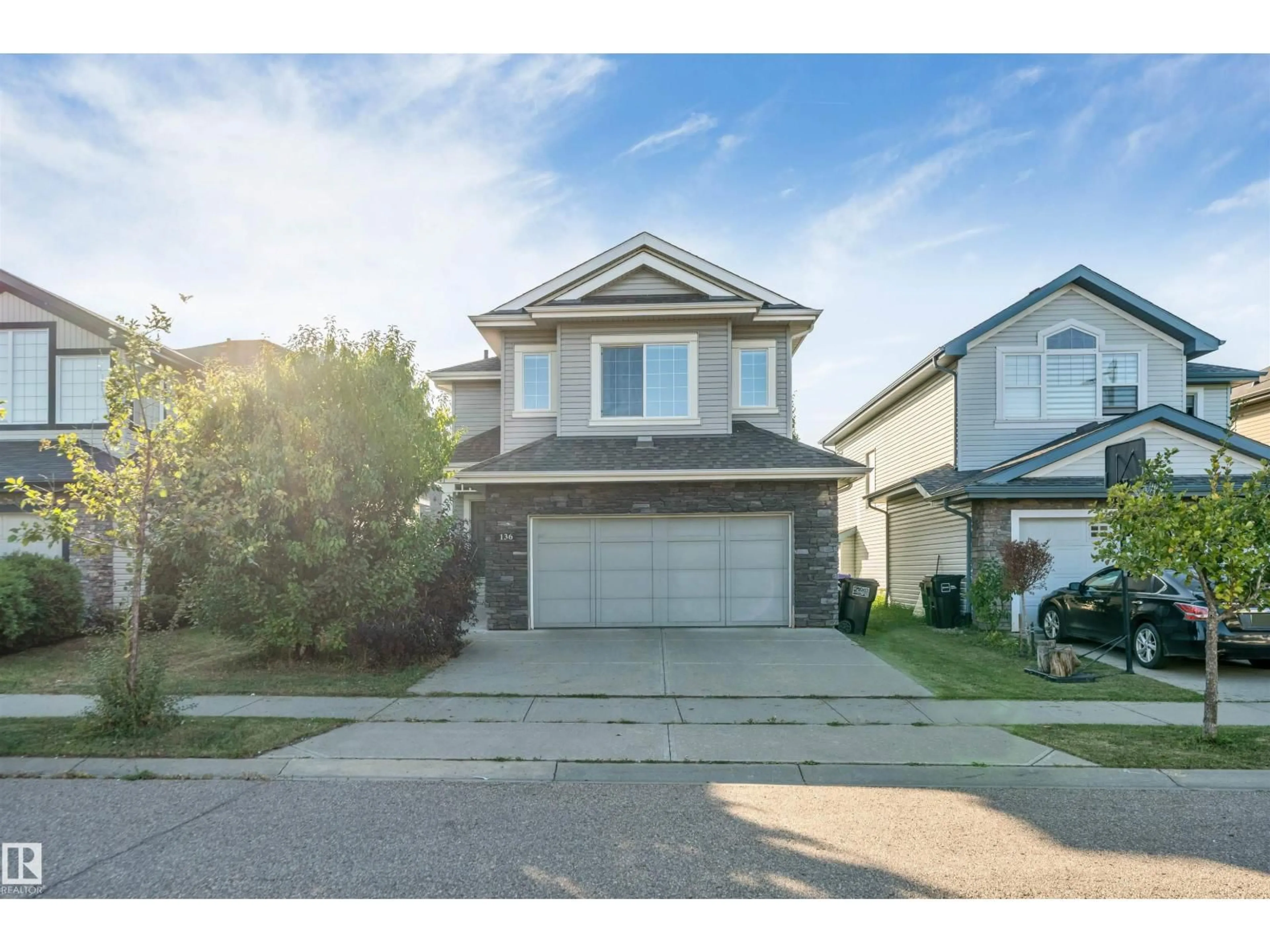 Home with vinyl exterior material, street for 136 55 ST, Edmonton Alberta T6X0L2