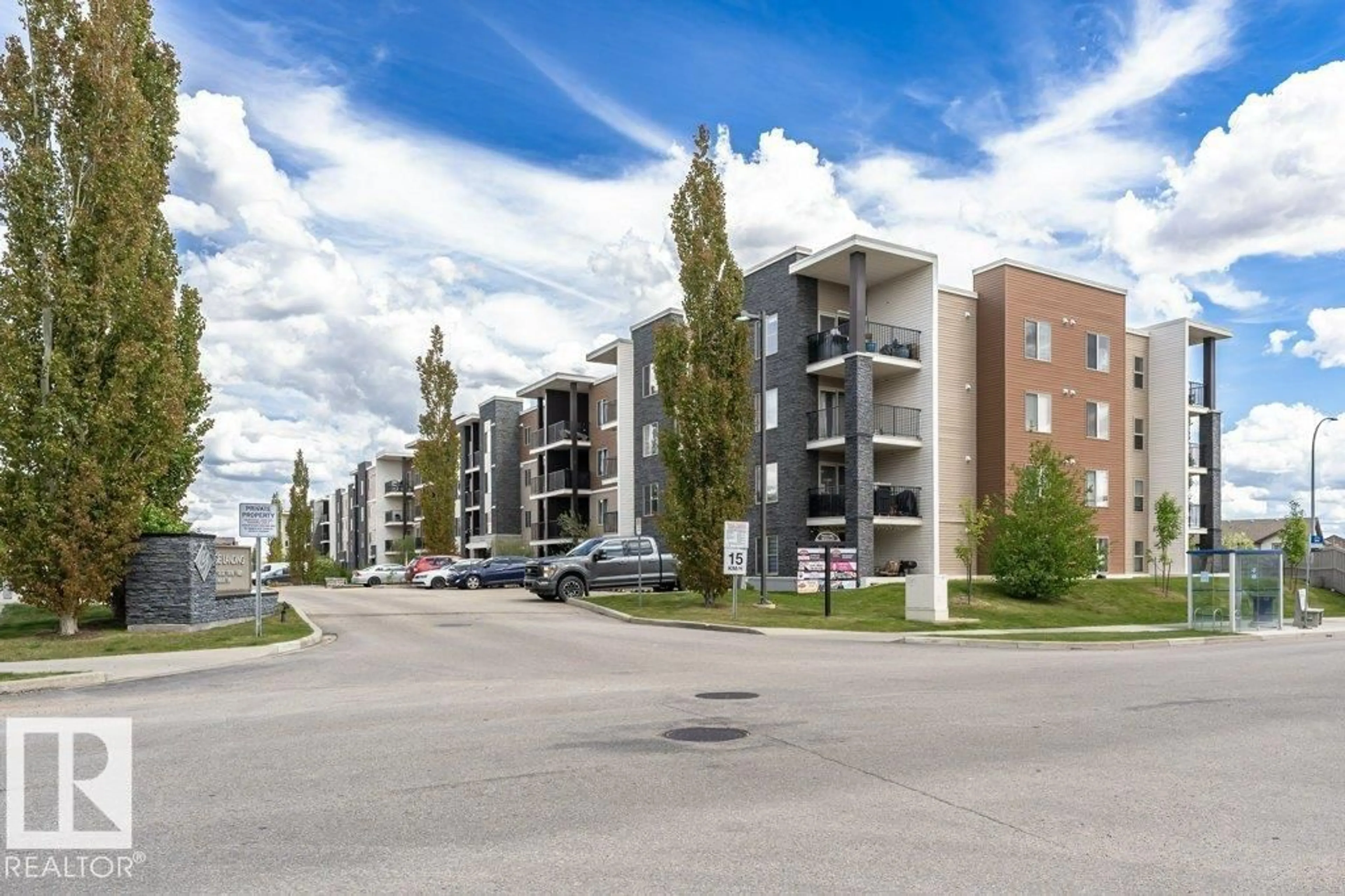A pic from outside/outdoor area/front of a property/back of a property/a pic from drone, street for 405 - 11804 22 AV, Edmonton Alberta T6W2A2