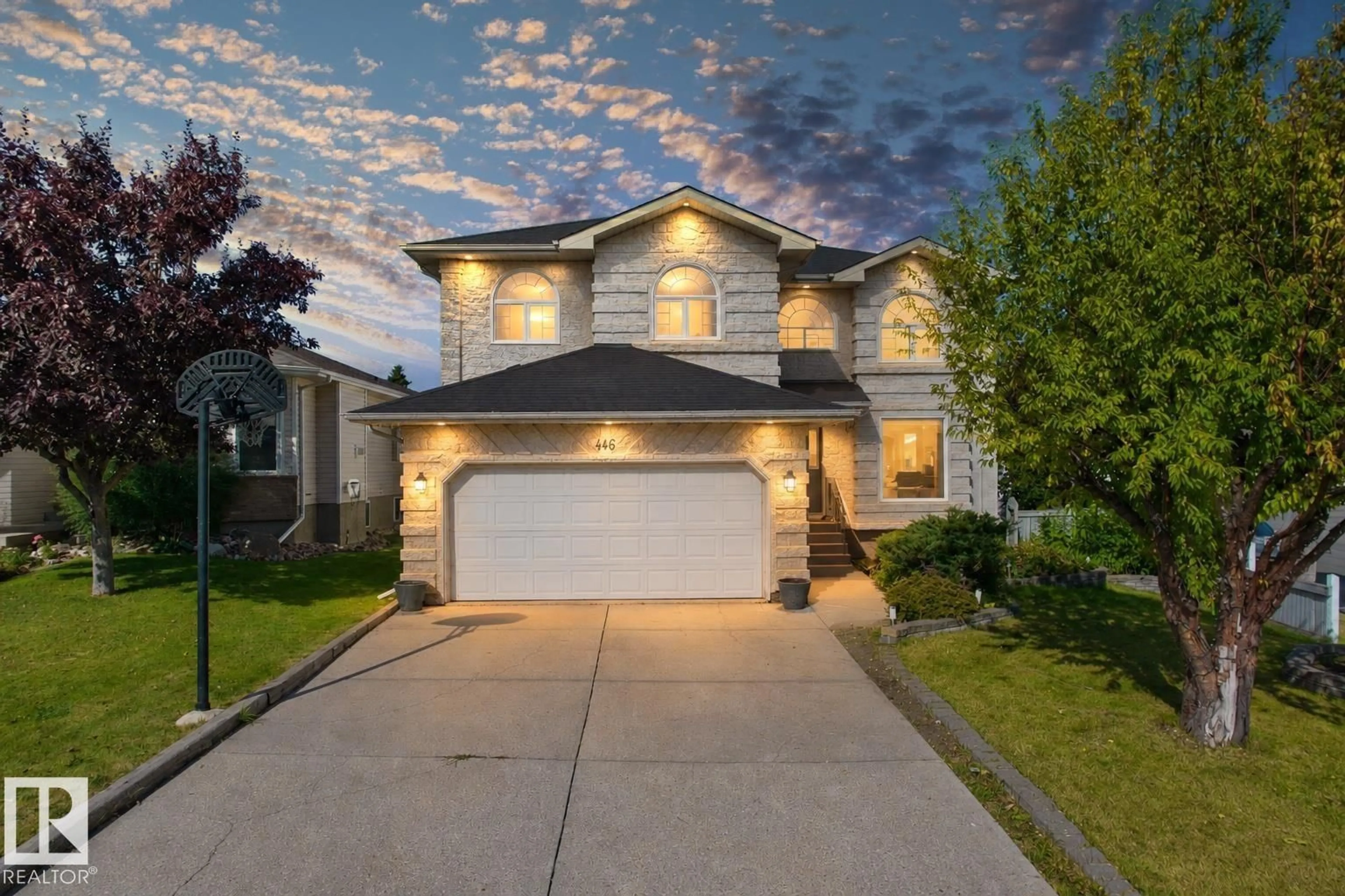 Home with vinyl exterior material, street for 446 ORMSBY RD, Edmonton Alberta T5T6B1