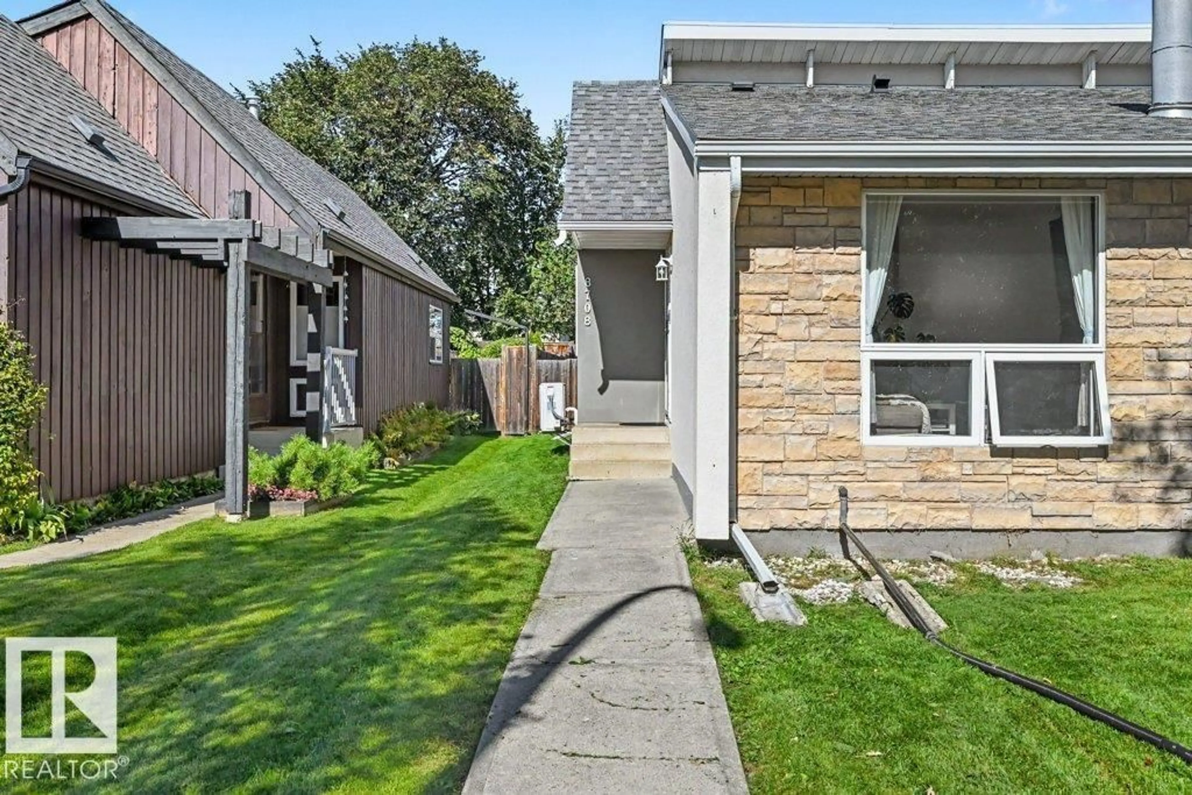 Patio, street for NW - 8708 25A AV, Edmonton Alberta T6K2W7