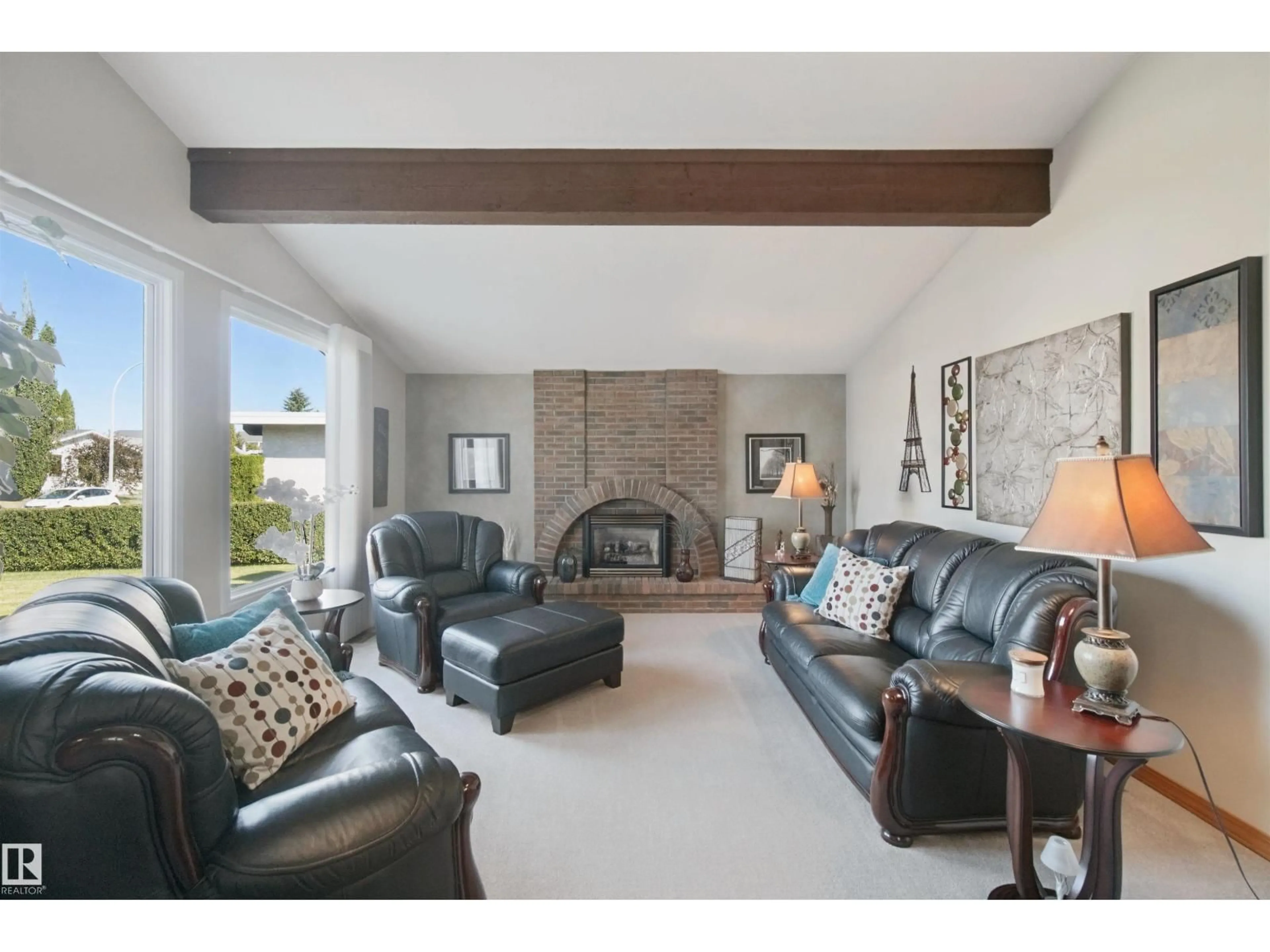 Living room with furniture, unknown for NW - 11439 144 AV, Edmonton Alberta T5X1L7