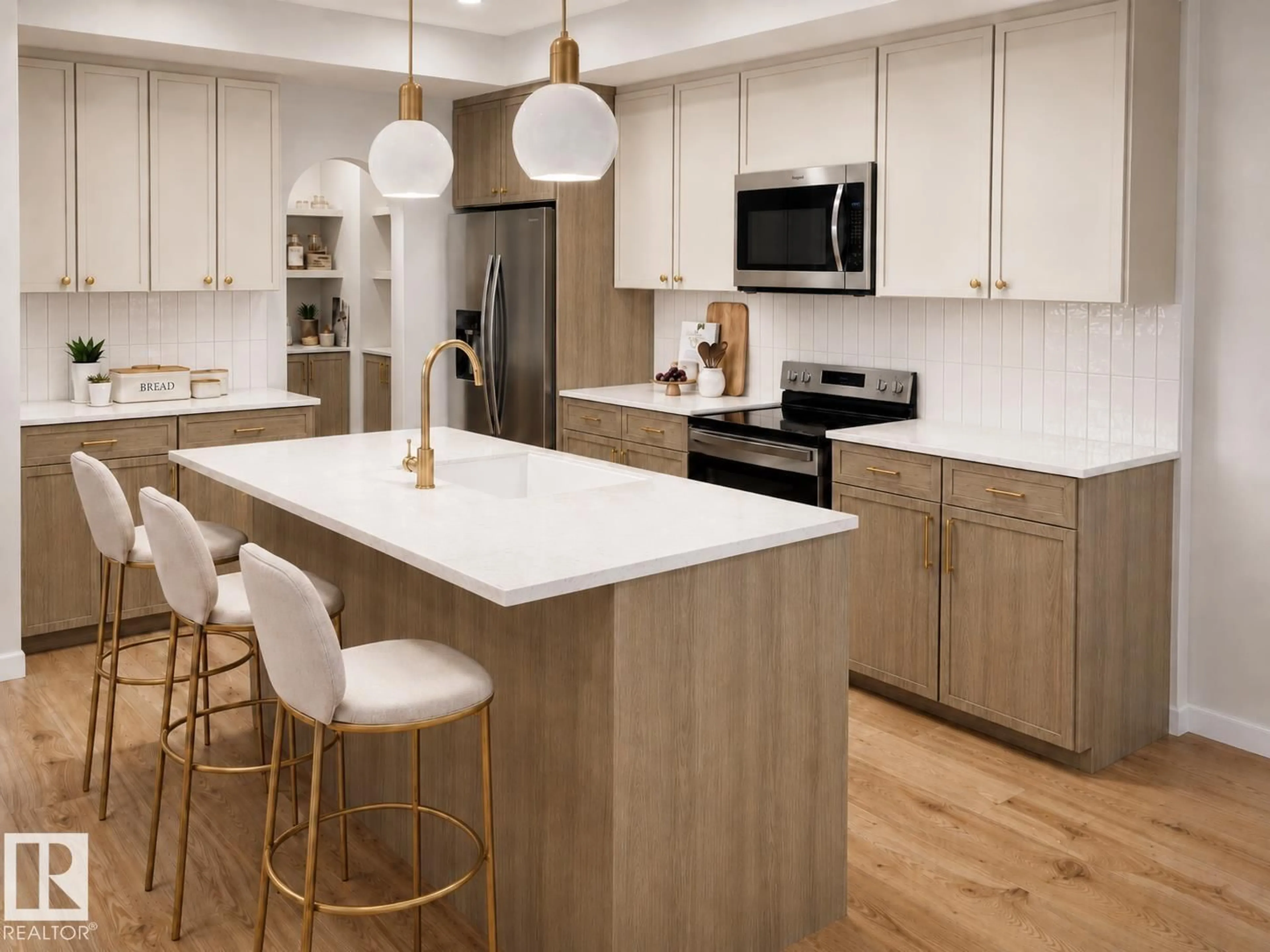 Contemporary kitchen, unknown for 10401 104 ST, Morinville Alberta T8R1A5
