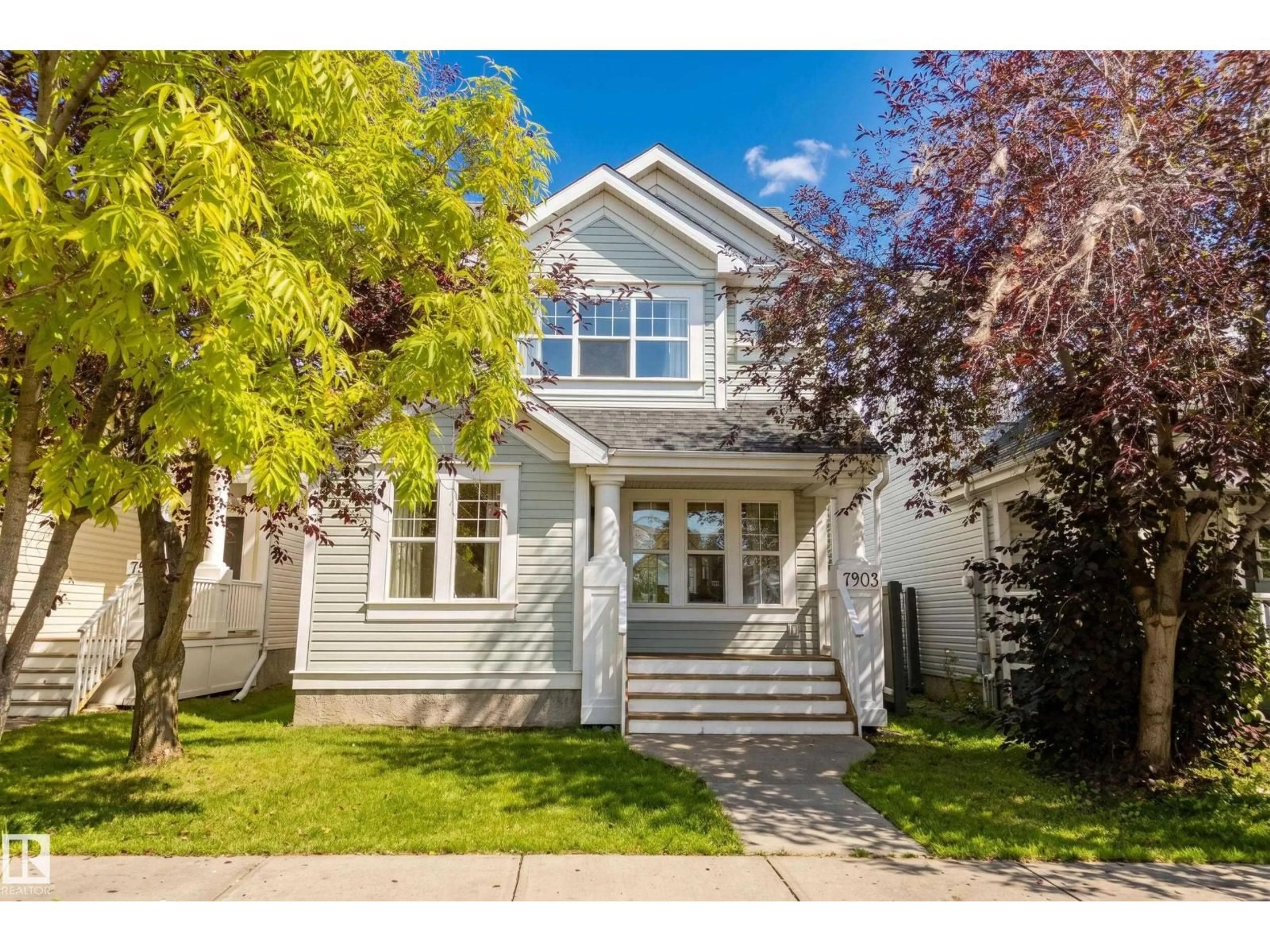 Home with vinyl exterior material, street for SW - 7903 12 AV, Edmonton Alberta T6X1E6
