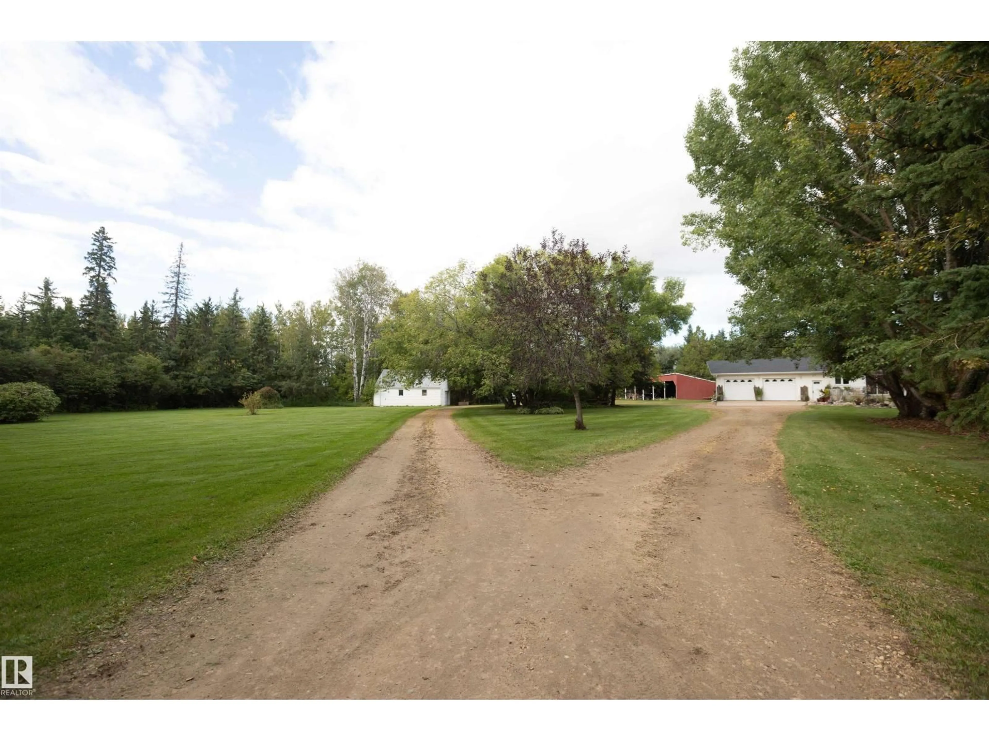 A pic from outside/outdoor area/front of a property/back of a property/a pic from drone, street for 26312 TWP 604, Rural Westlock County Alberta T7P2P7