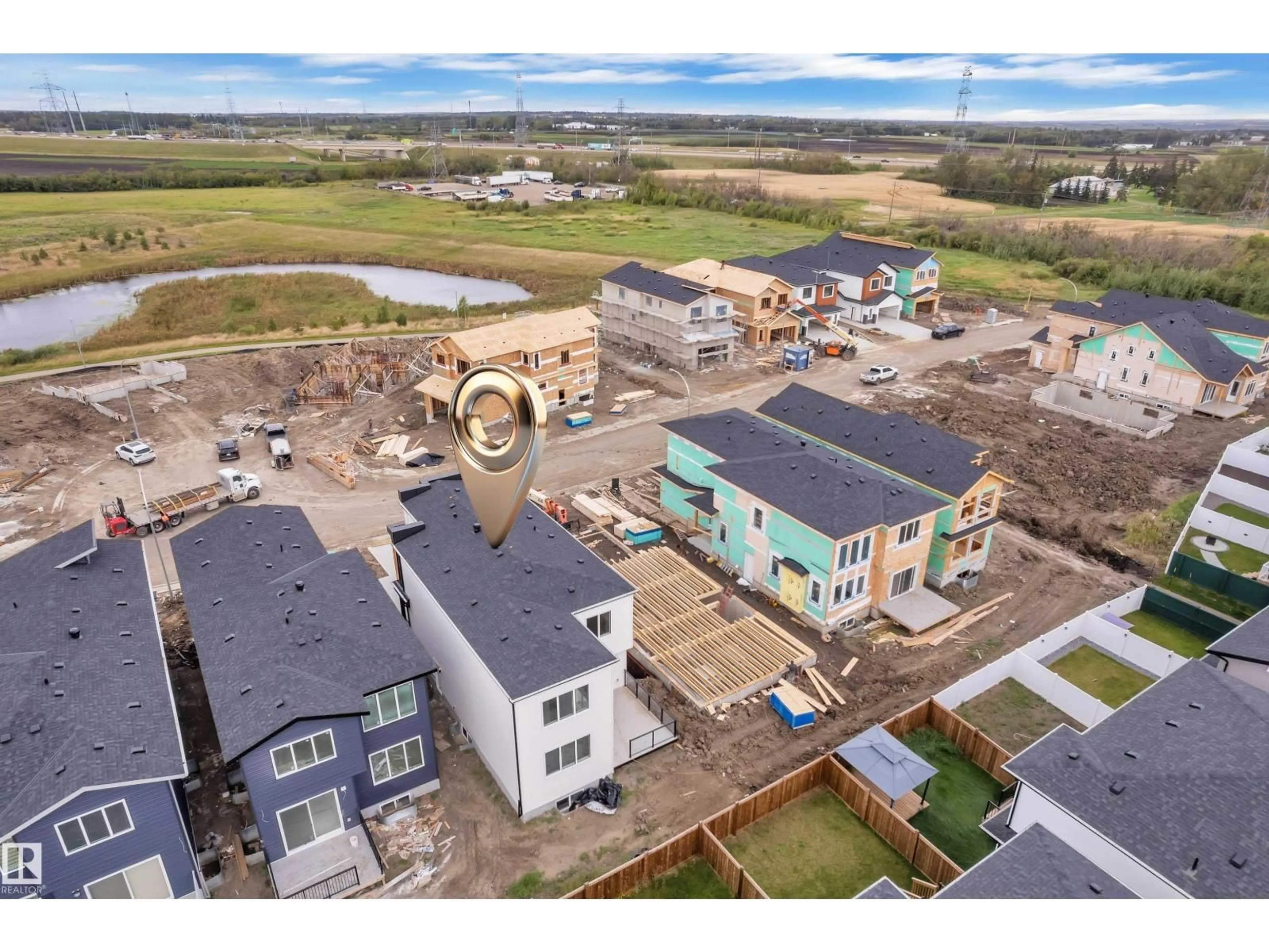 A pic from outside/outdoor area/front of a property/back of a property/a pic from drone, building for NW - 2015 156 AV, Edmonton Alberta T5Y4N3