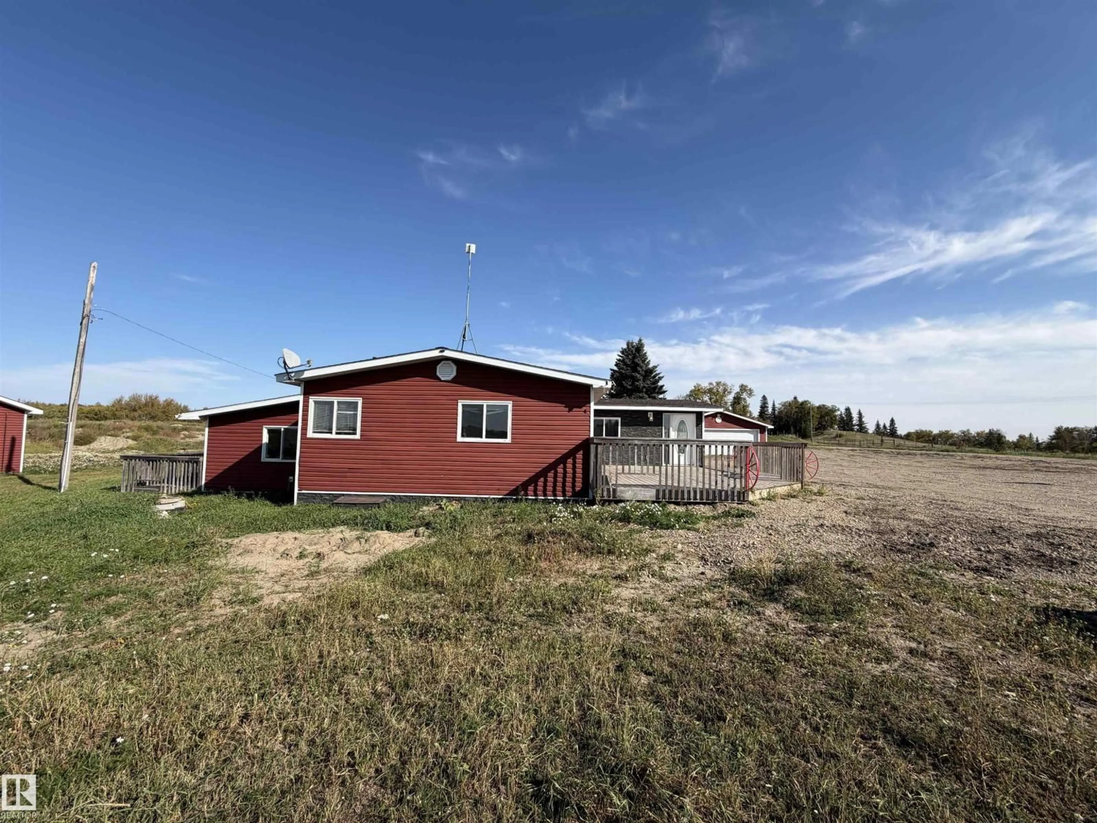 A pic from outside/outdoor area/front of a property/back of a property/a pic from drone, unknown for 26218 TWP ROAD 511, Rural Parkland County Alberta T7Y1C6