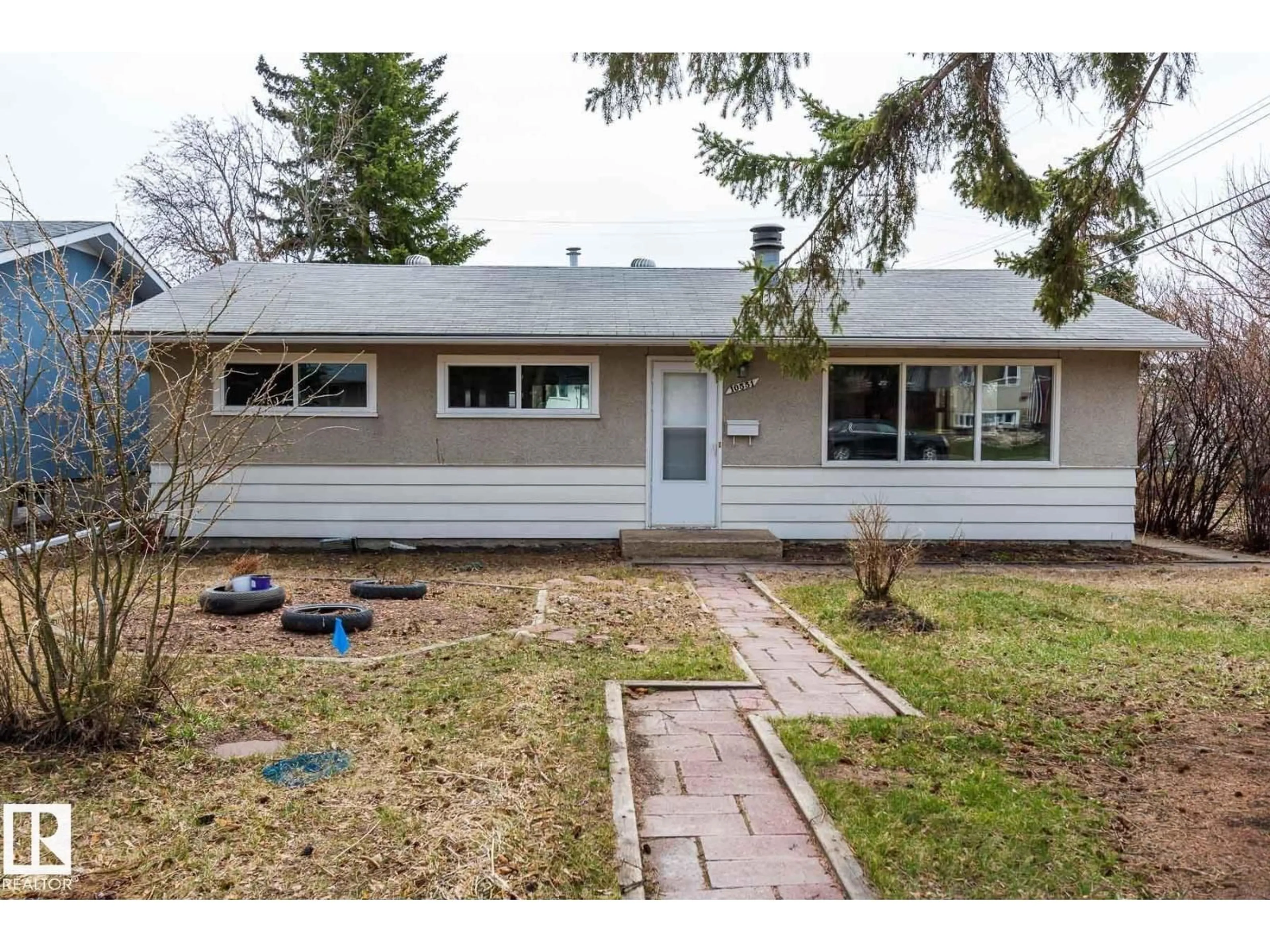 Home with vinyl exterior material, street for NW - 10551 53 AV, Edmonton Alberta T6H0R6