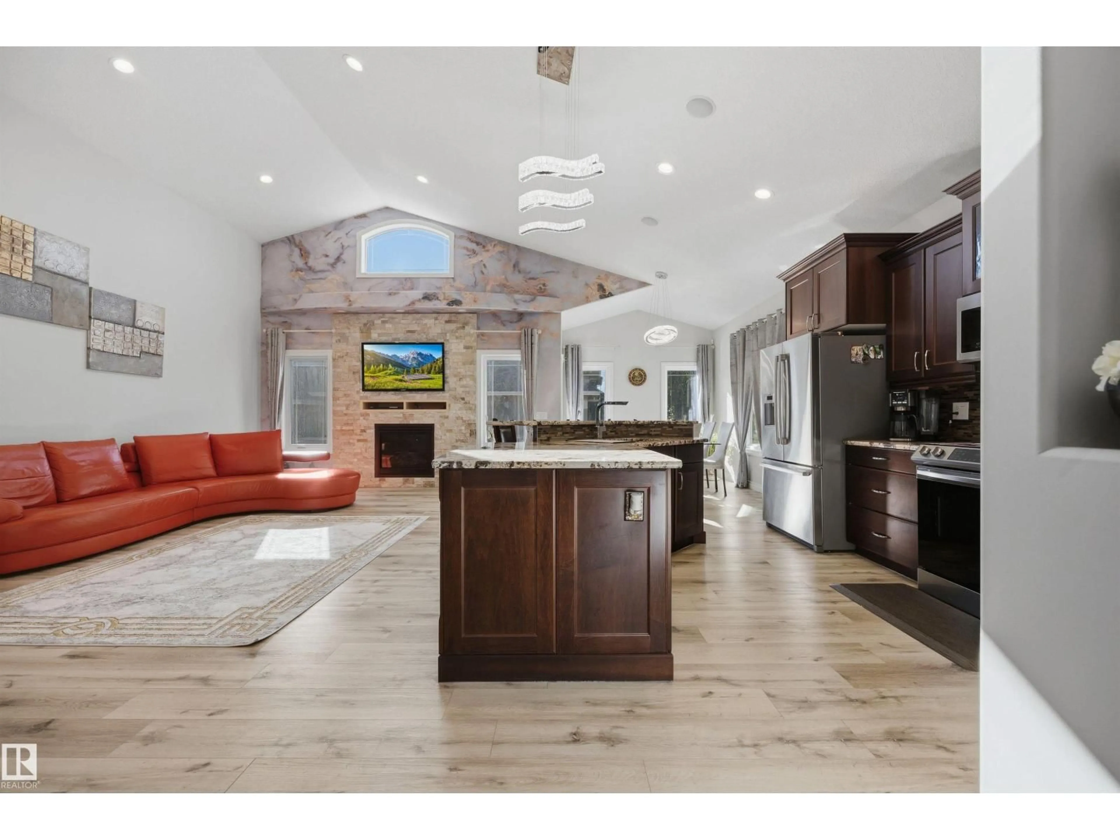 Open concept kitchen, ceramic/tile floor for 10819 175 AV, Edmonton Alberta T5X0B8