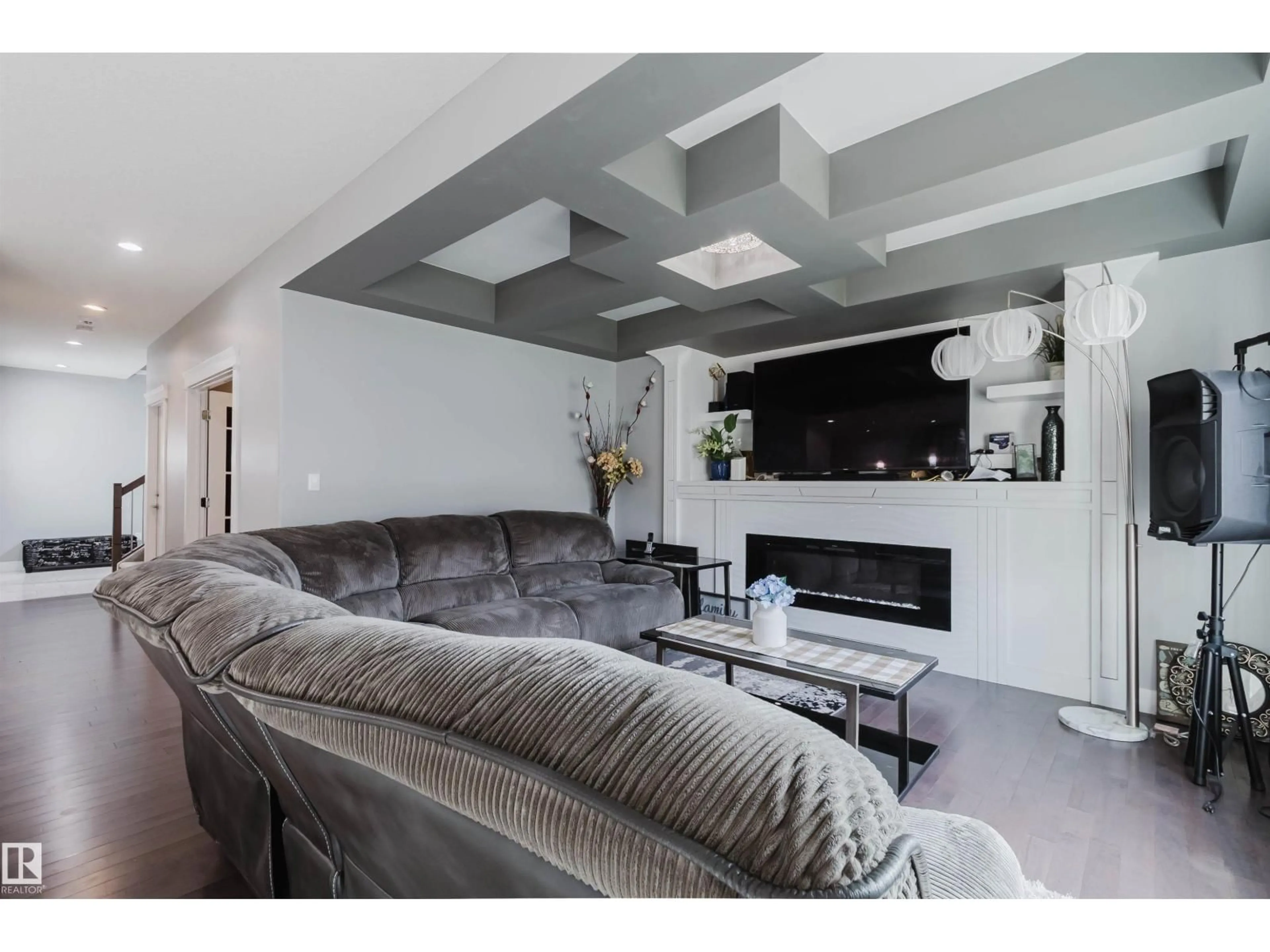 Living room with furniture, unknown for NW - 17030 62 ST, Edmonton Alberta T5Y3S4