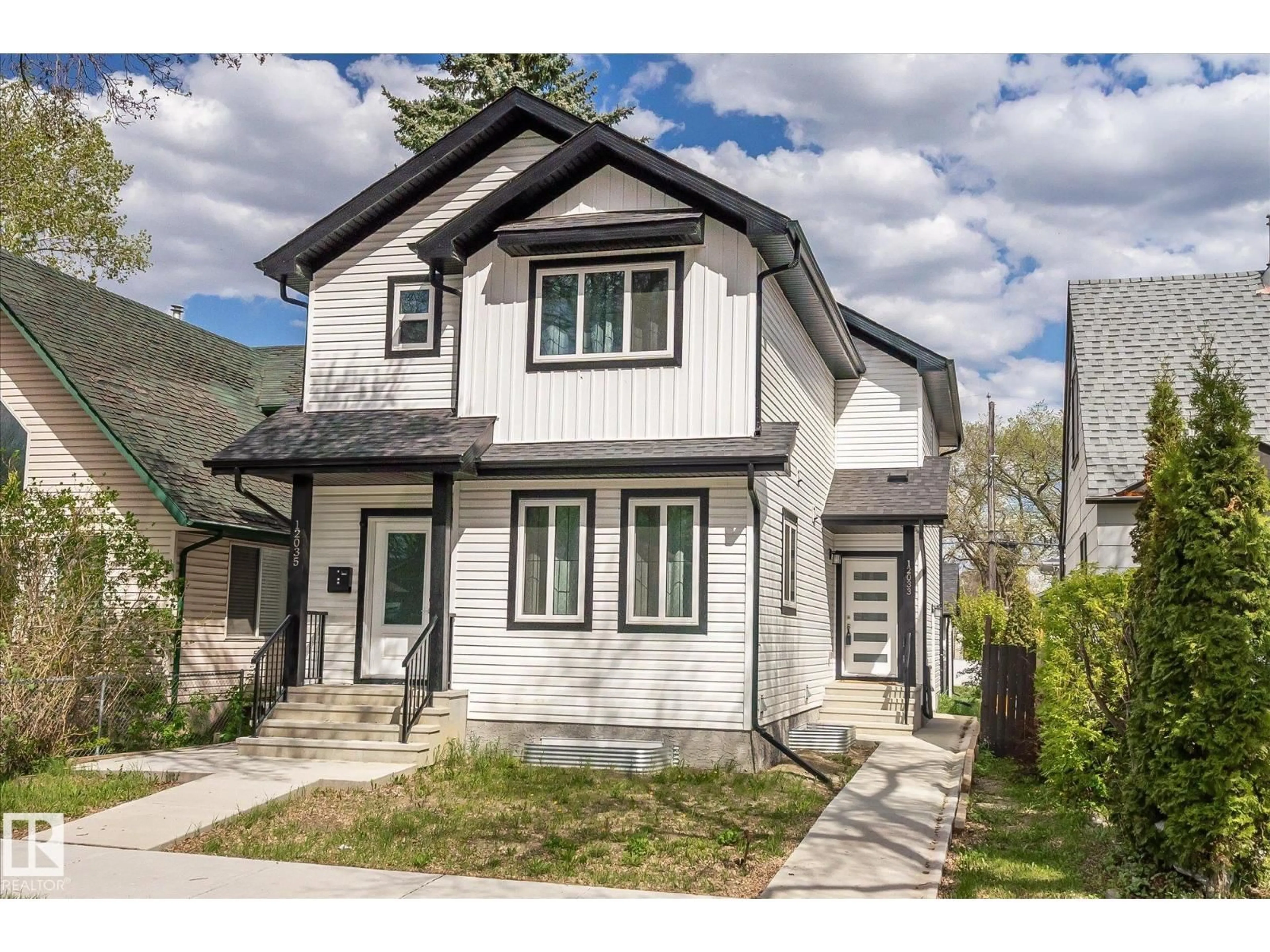 Home with vinyl exterior material, street for 12033 92 ST, Edmonton Alberta T5G1A8