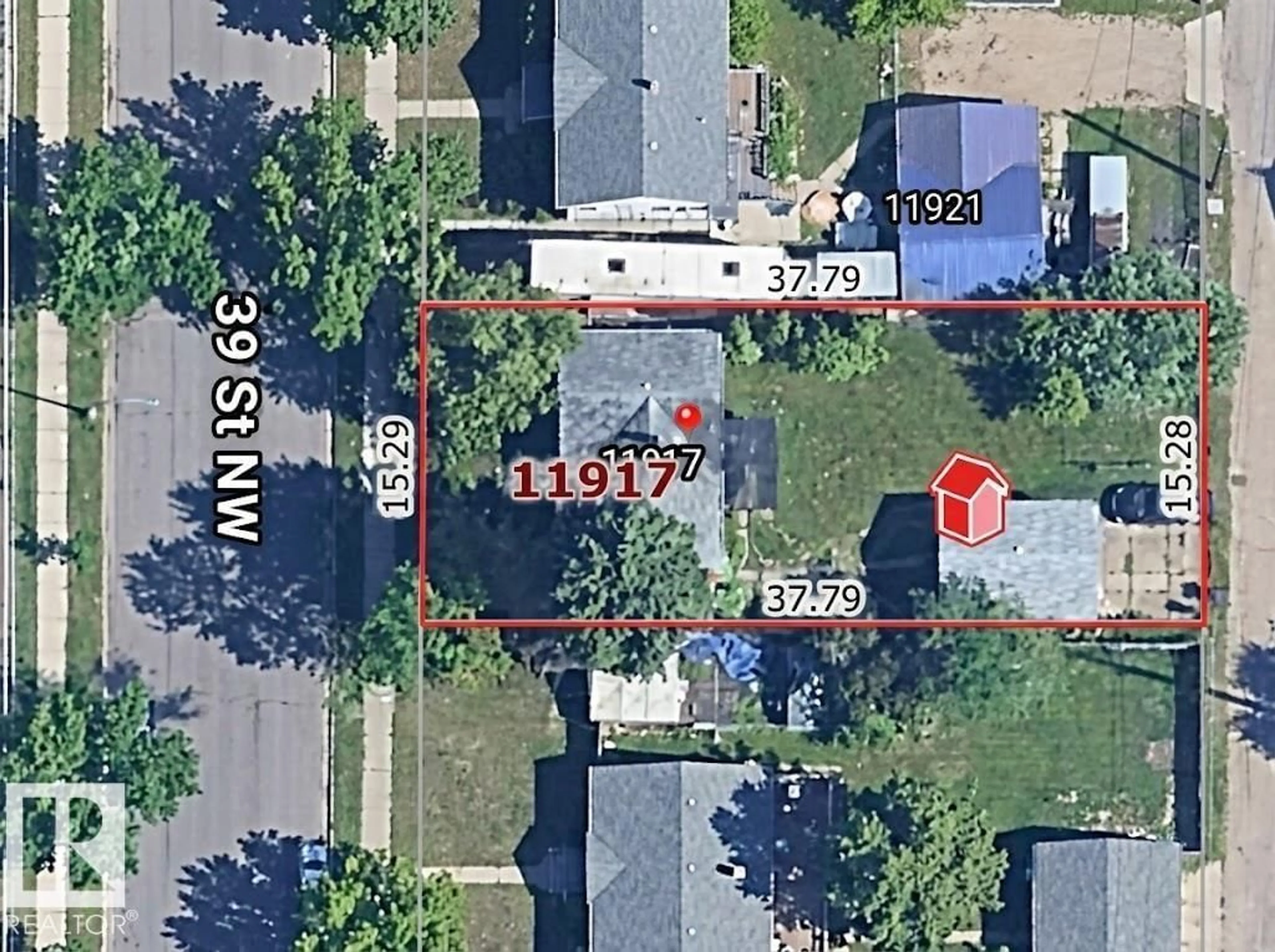 A pic from outside/outdoor area/front of a property/back of a property/a pic from drone, street for NW - 11917 39 ST, Edmonton Alberta T5W2J6