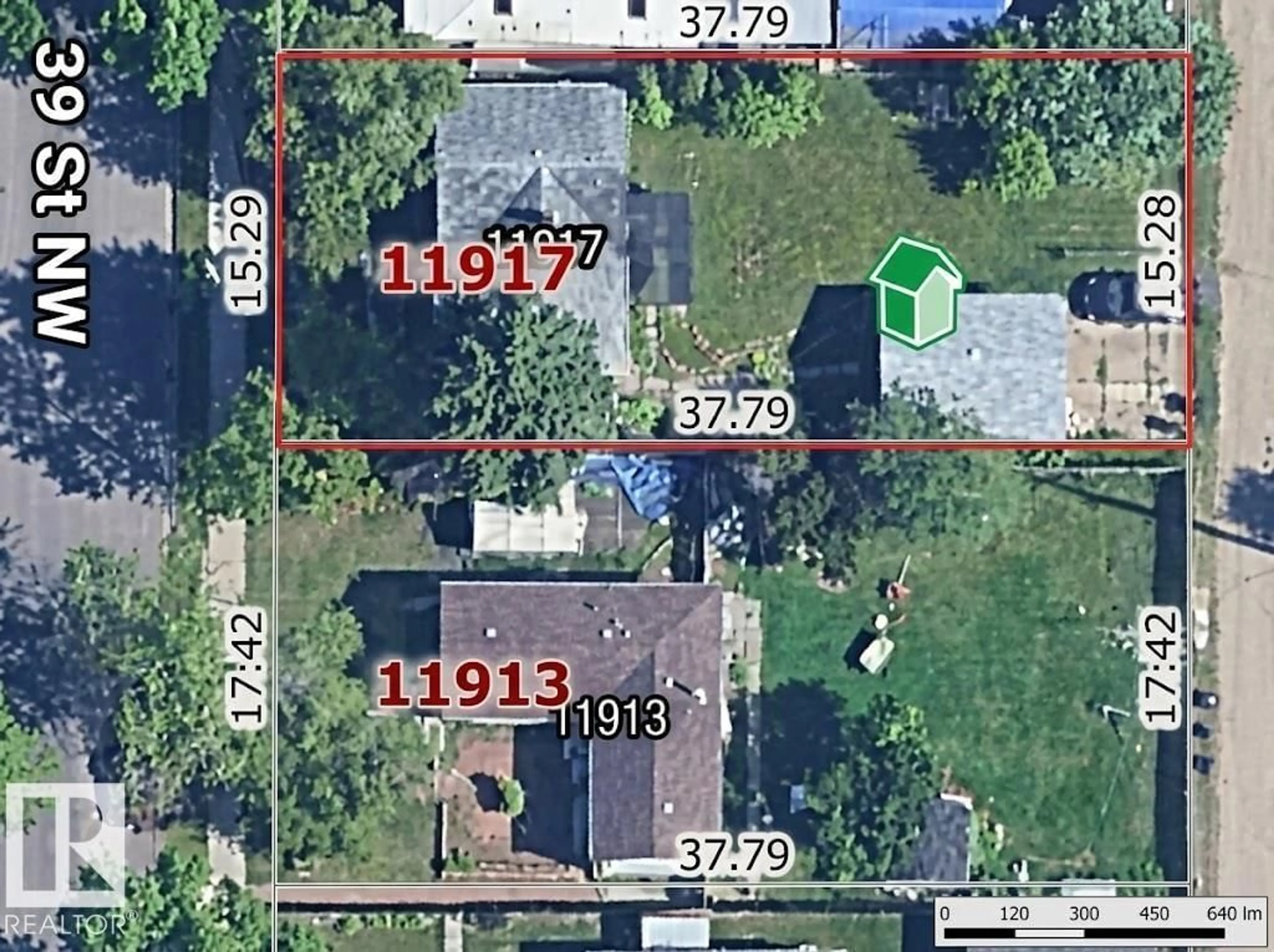A pic from outside/outdoor area/front of a property/back of a property/a pic from drone, street for NW - 11917 39 ST, Edmonton Alberta T5W2J6