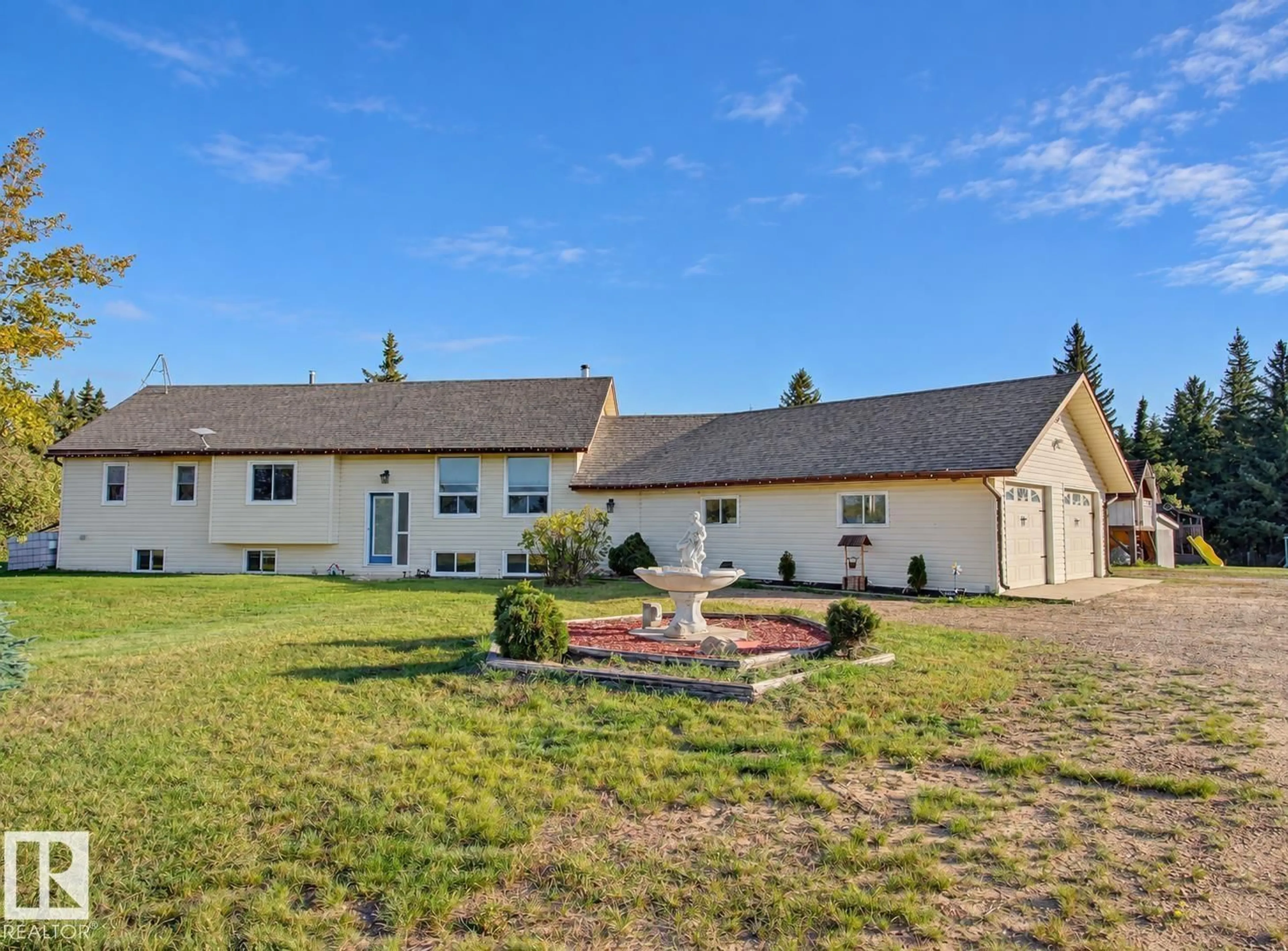 A pic from outside/outdoor area/front of a property/back of a property/a pic from drone, unknown for 57511 RR 224, Rural Sturgeon County Alberta T0A2W0