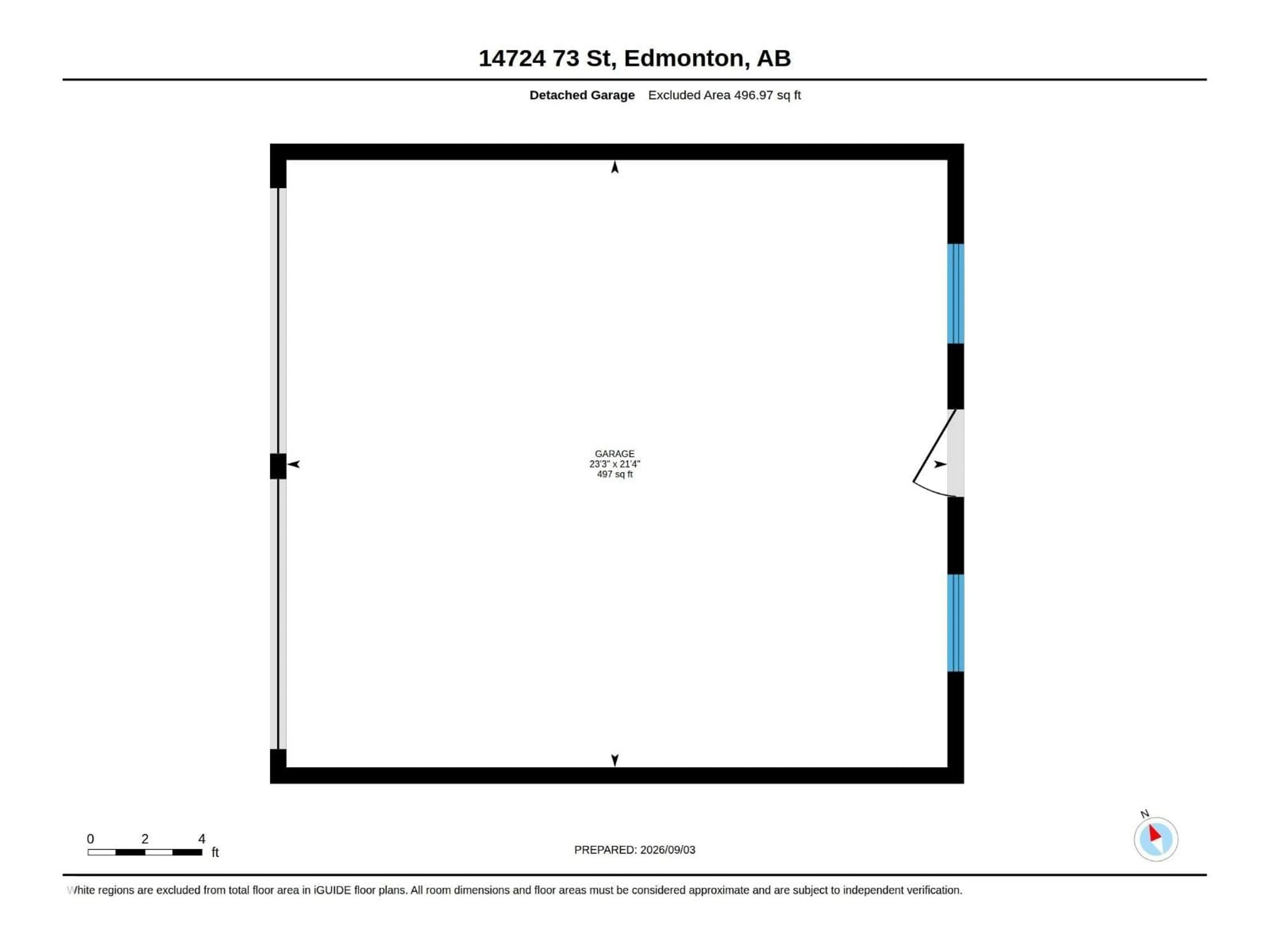 Floor plan for NW - 14724 73 ST, Edmonton Alberta T5C0V8