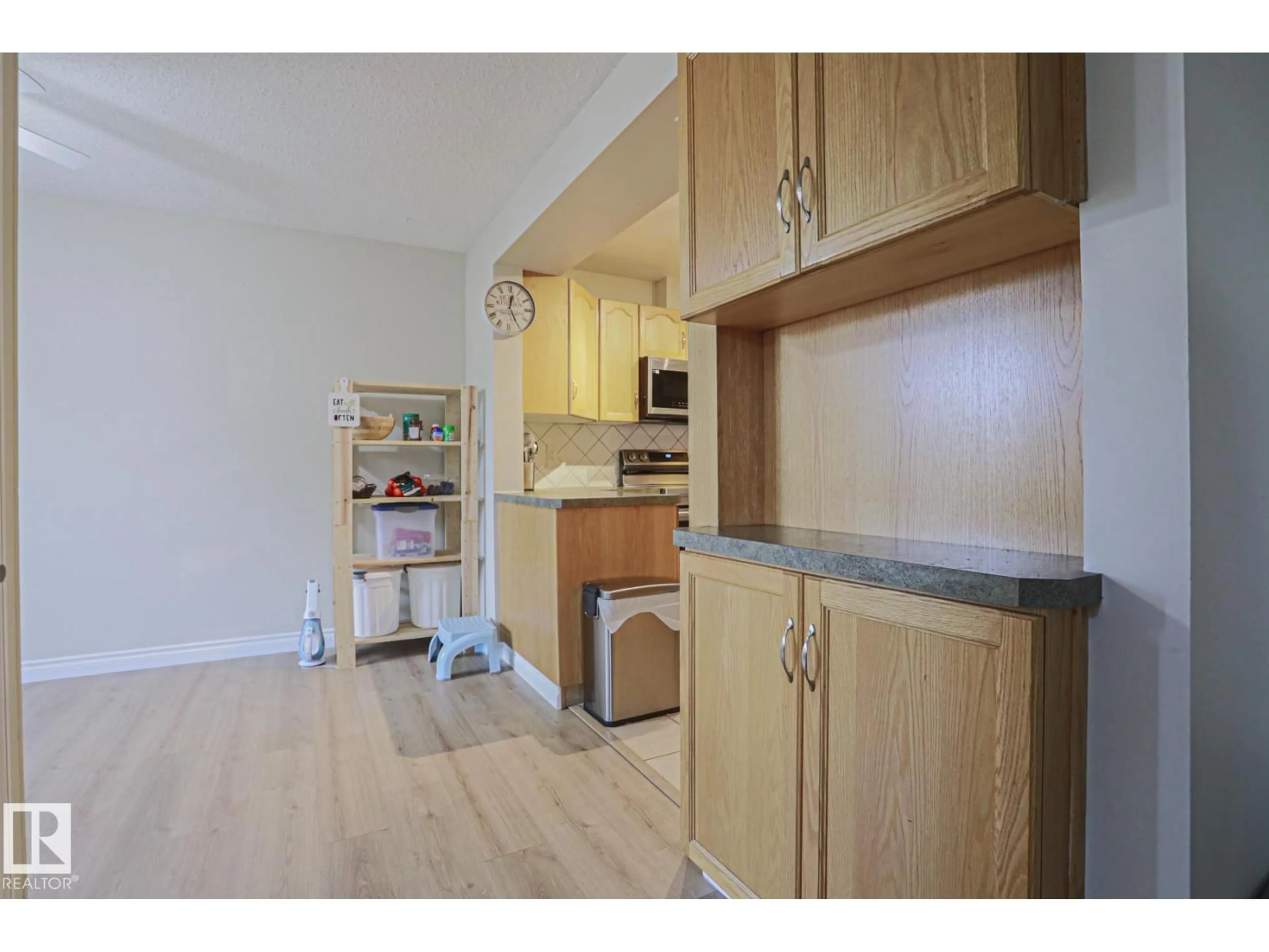 Standard kitchen, wood/laminate floor for 319 TELFORD CO, Leduc Alberta T9E5N2