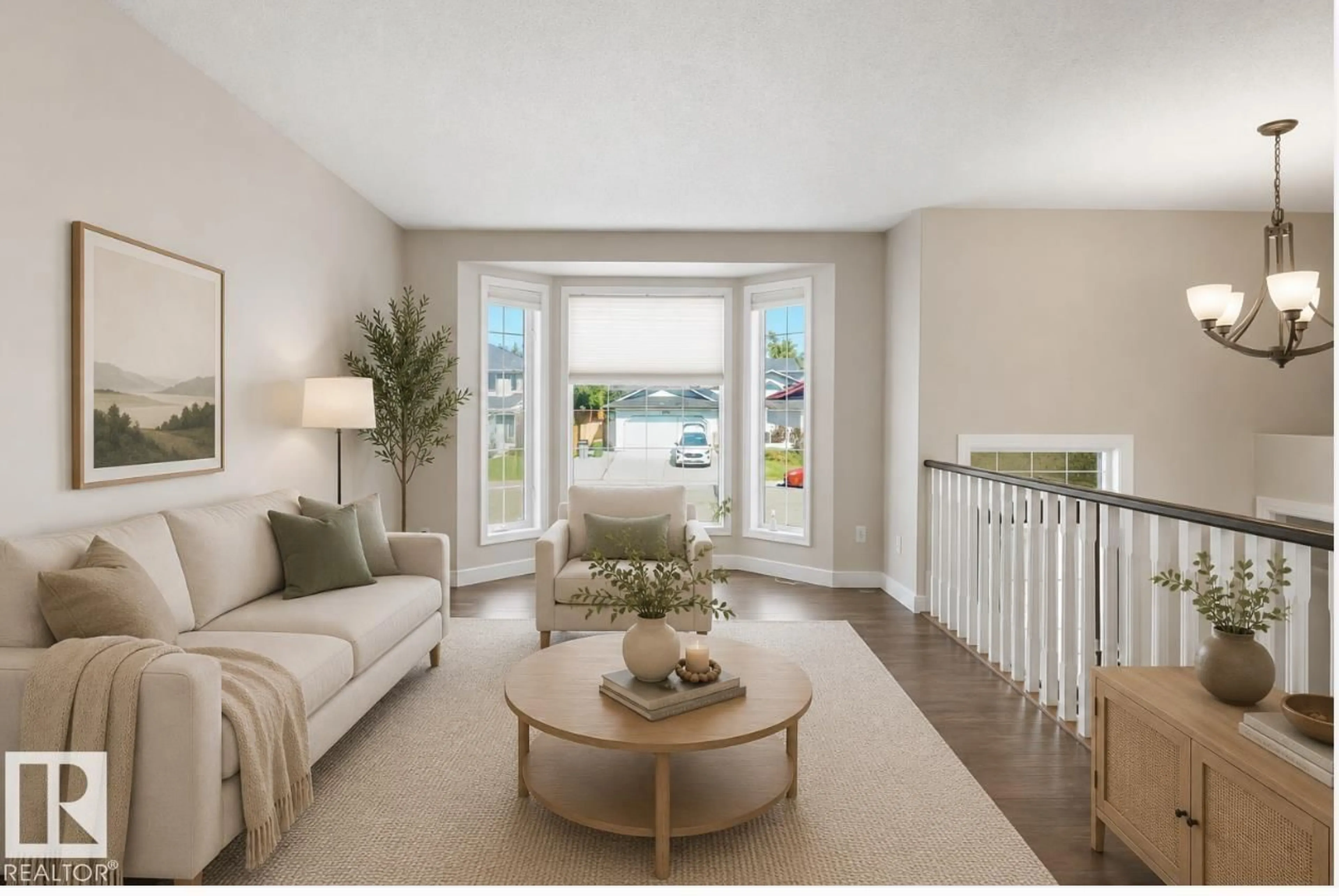 Living room with furniture, unknown for 4207 43 AV, Beaumont Alberta T4X1M5