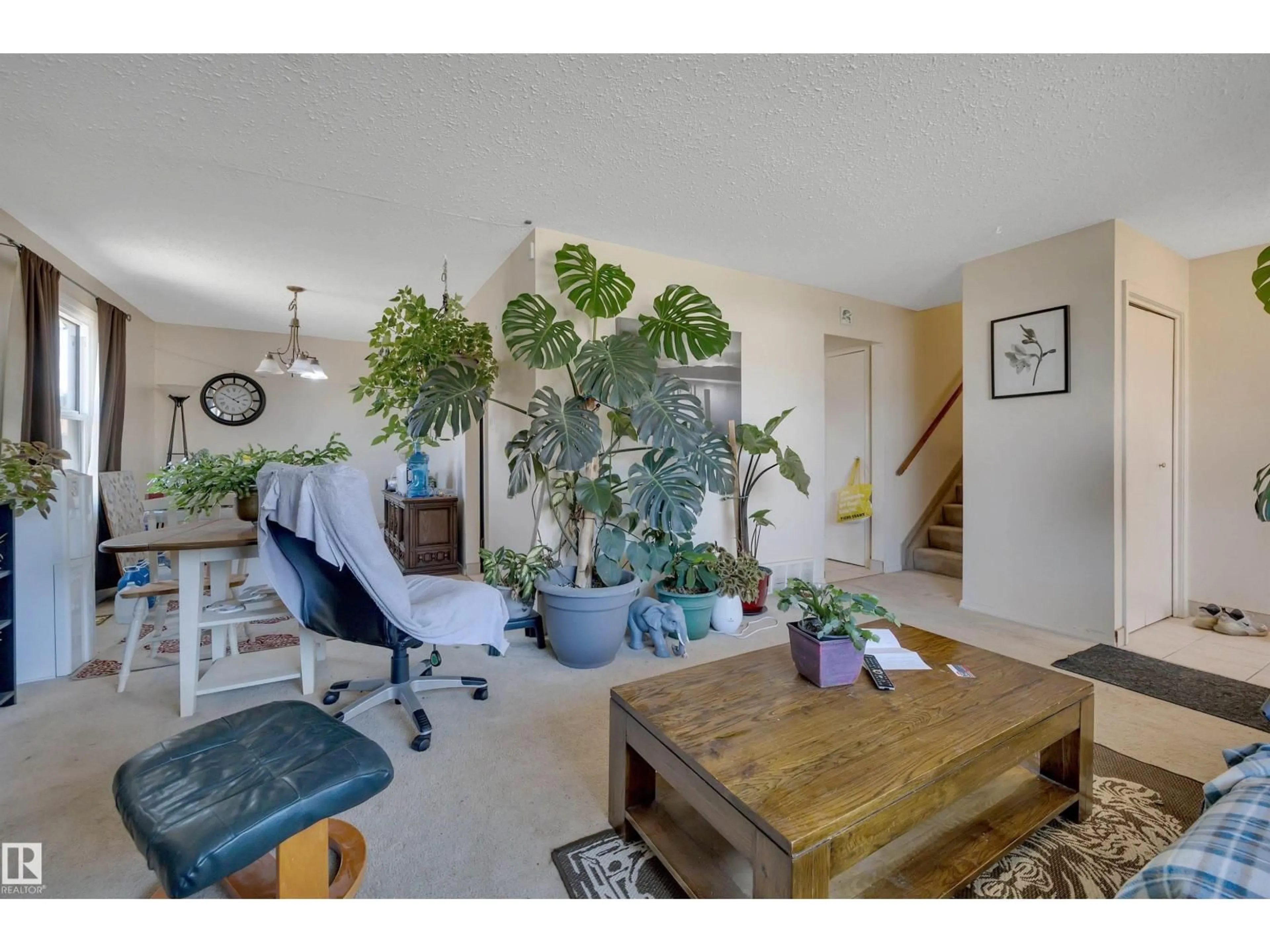 Living room with furniture, unknown for 4205 37 AV, Leduc Alberta T9E6A5