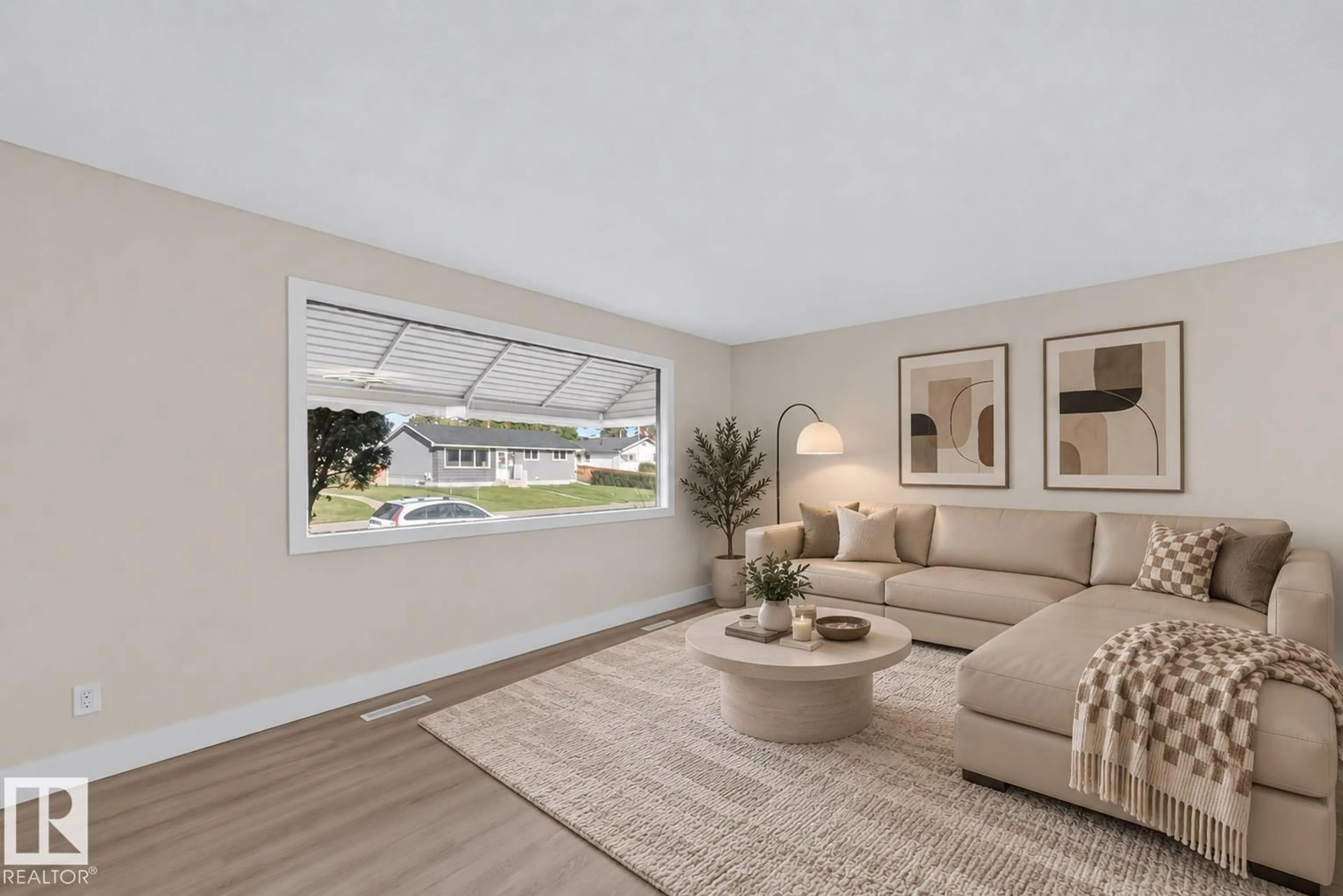 Living room with furniture, unknown for NW - 13511 114 ST, Edmonton Alberta T5E5E7