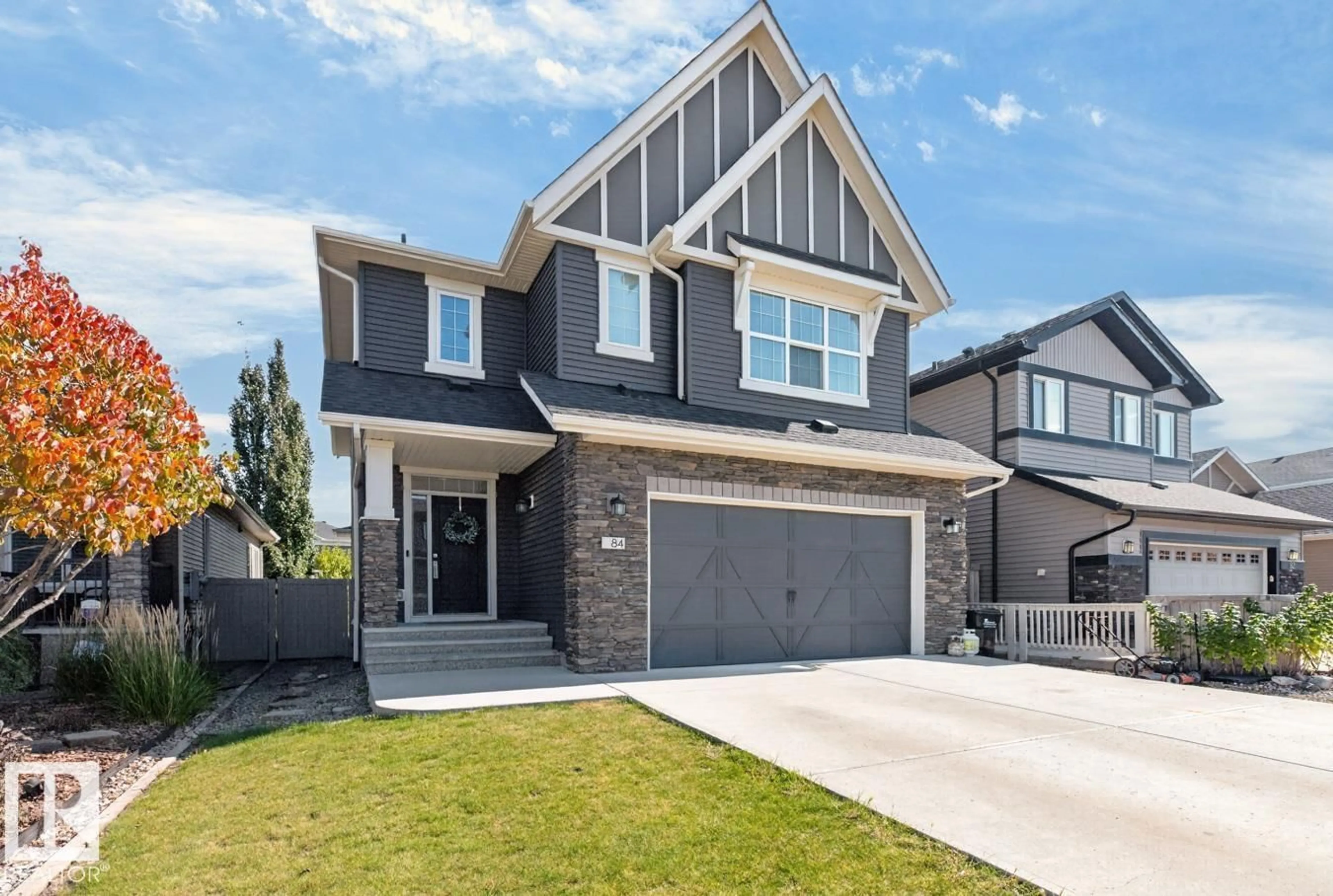 Home with brick exterior material, street for 84 ALDRIDGE CR, Sherwood Park Alberta T8H0Y3