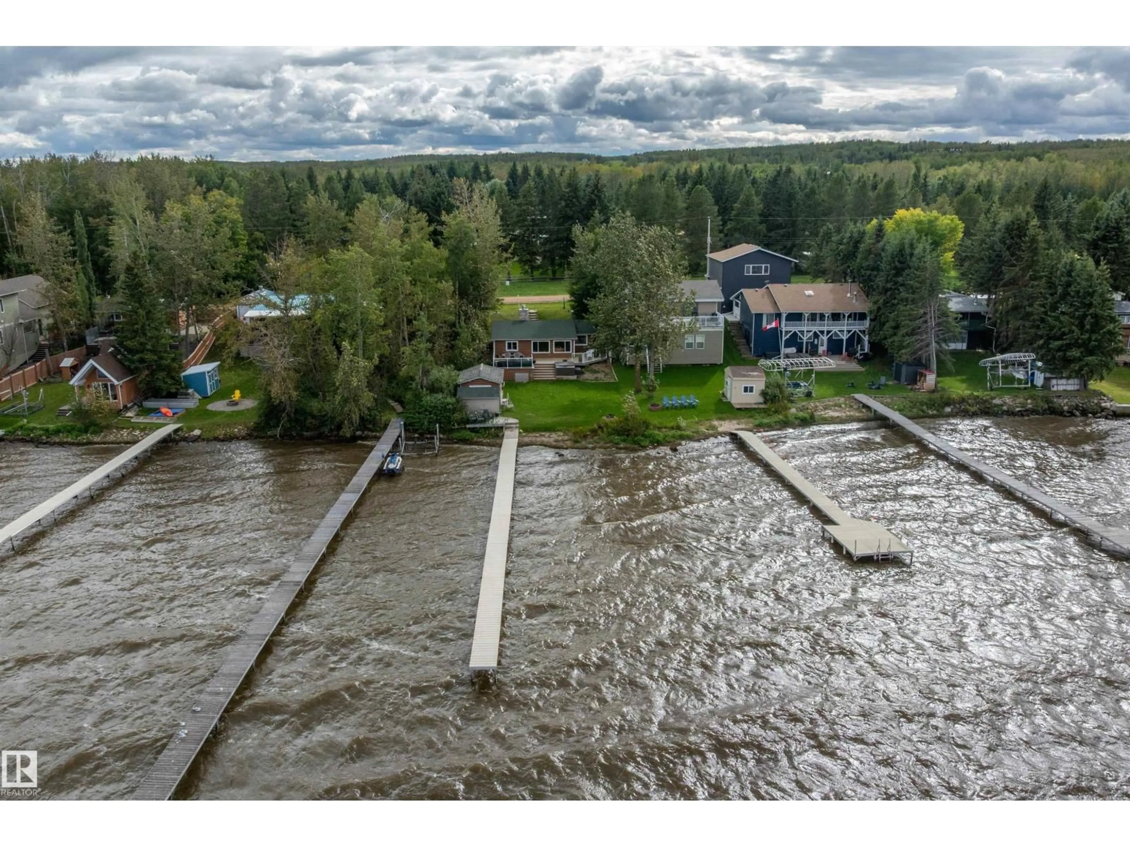 A pic from outside/outdoor area/front of a property/back of a property/a pic from drone, water/lake/river/ocean view for 10 - 50 RGE ROAD, Rural Wetaskiwin County Alberta T0C2V0