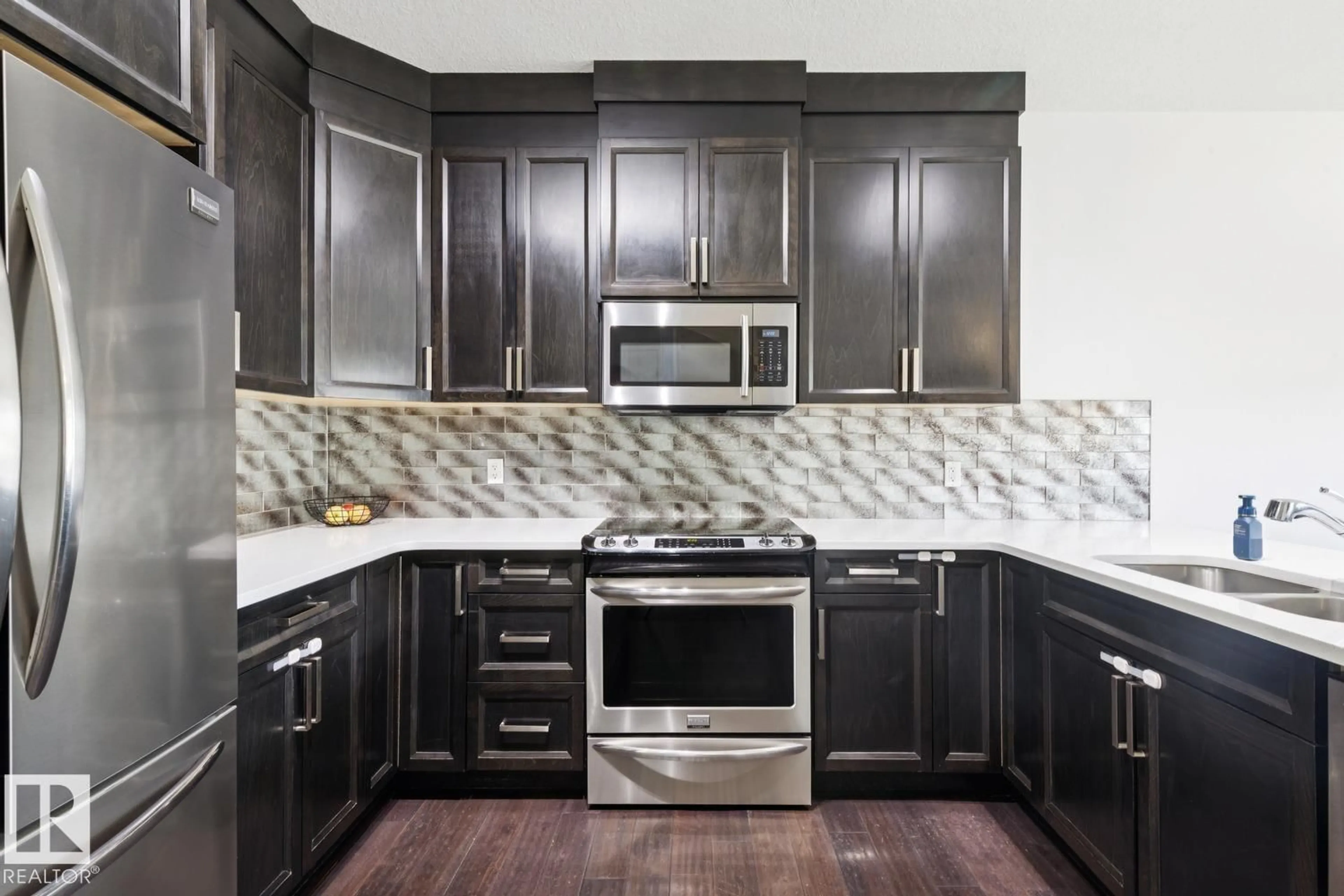 Contemporary kitchen, ceramic/tile floor for SW - 1320 162 ST, Edmonton Alberta T6W2L1