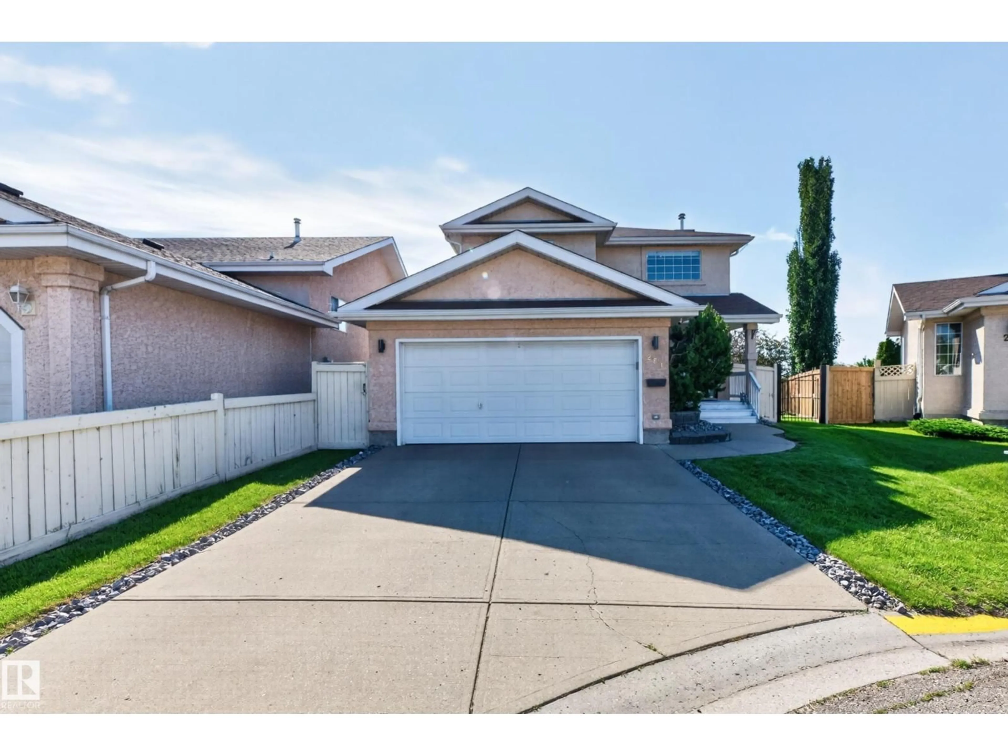 Home with vinyl exterior material, street for 251 RIVER PT, Edmonton Alberta T5A4Z2