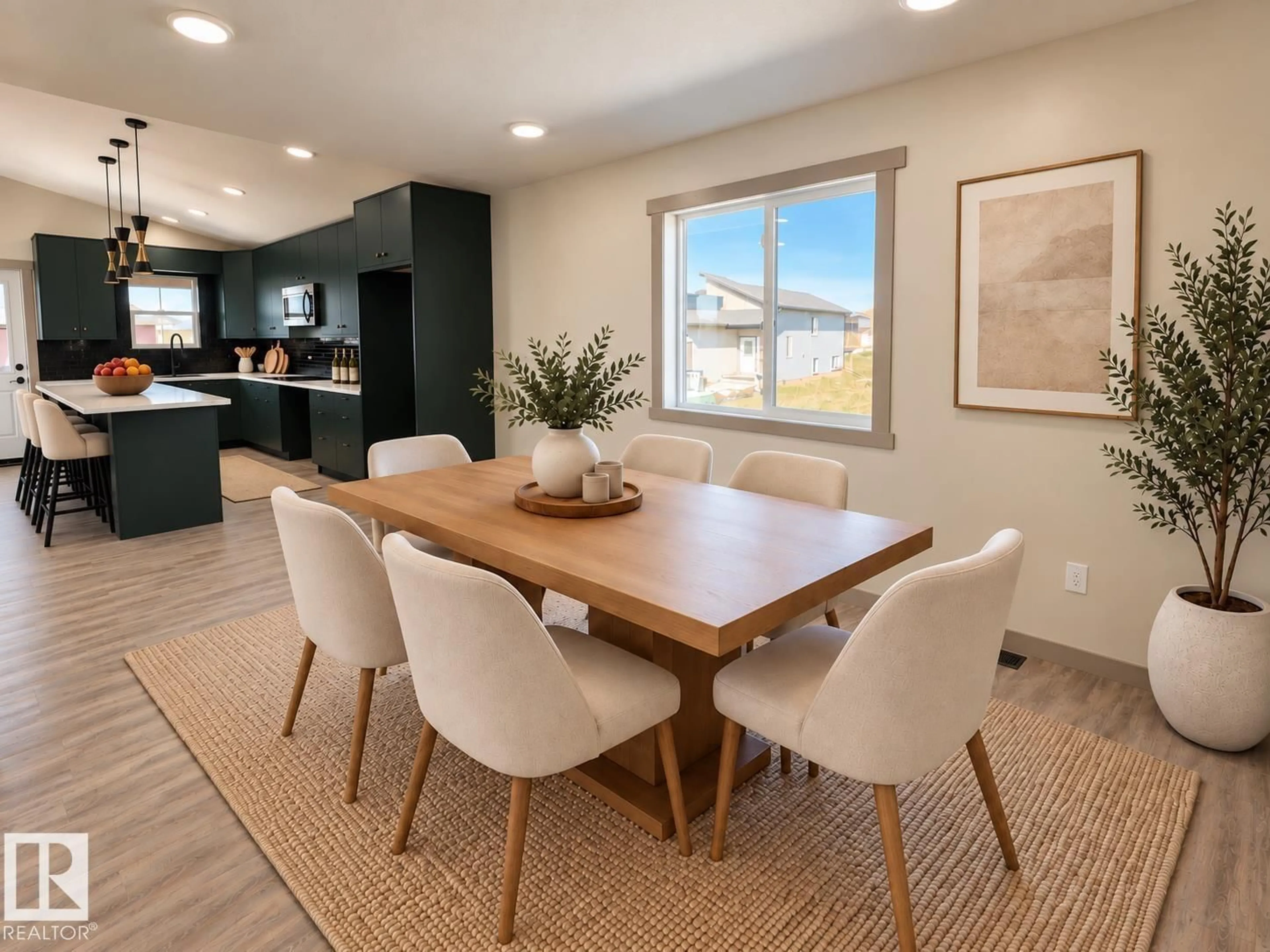 Open concept kitchen, unknown for 27 WHITETAIL CV, Mundare Alberta T0B3H0