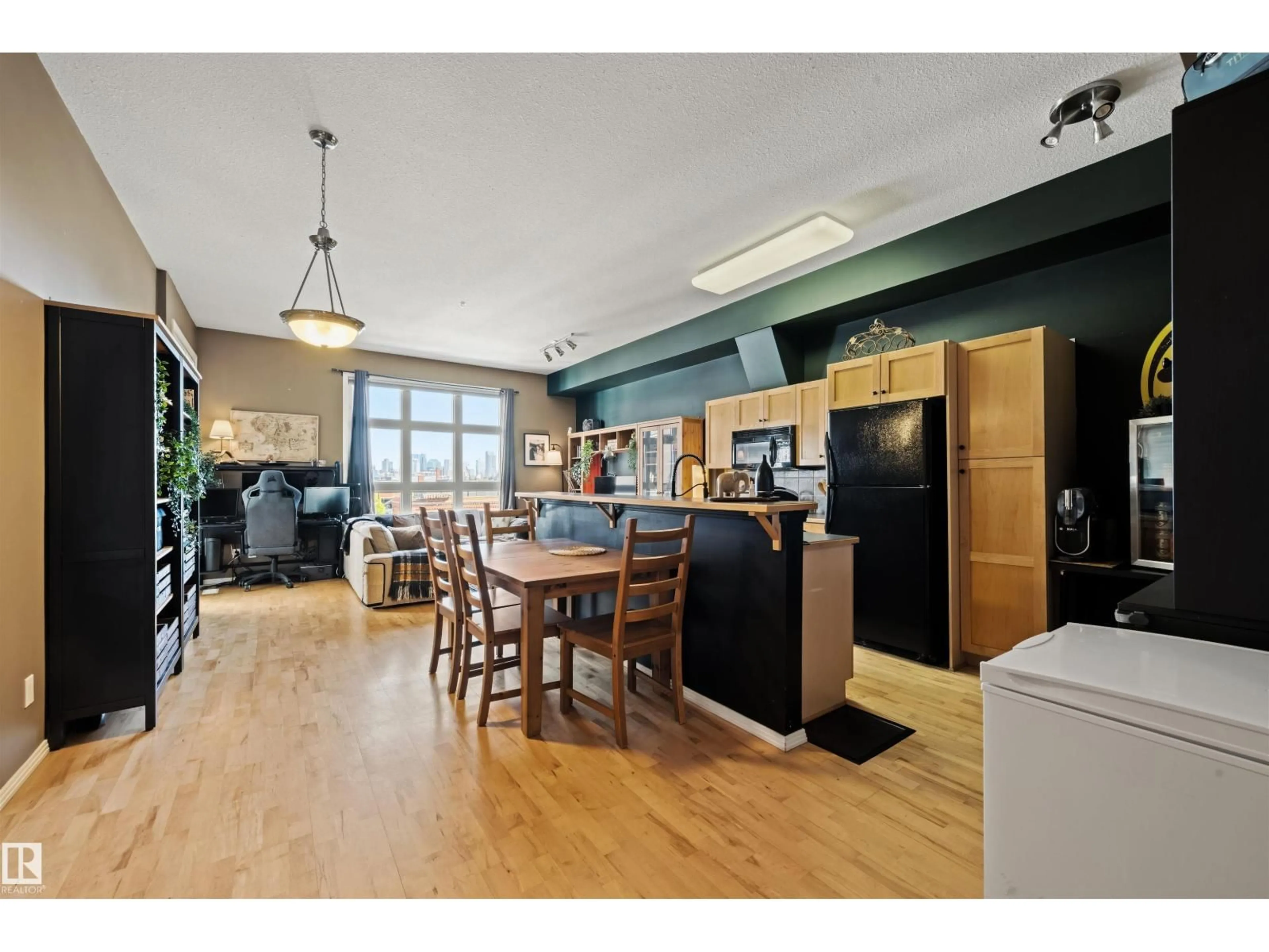 Open concept kitchen, unknown for #324 - 10407 122 ST, Edmonton Alberta T5N4B8