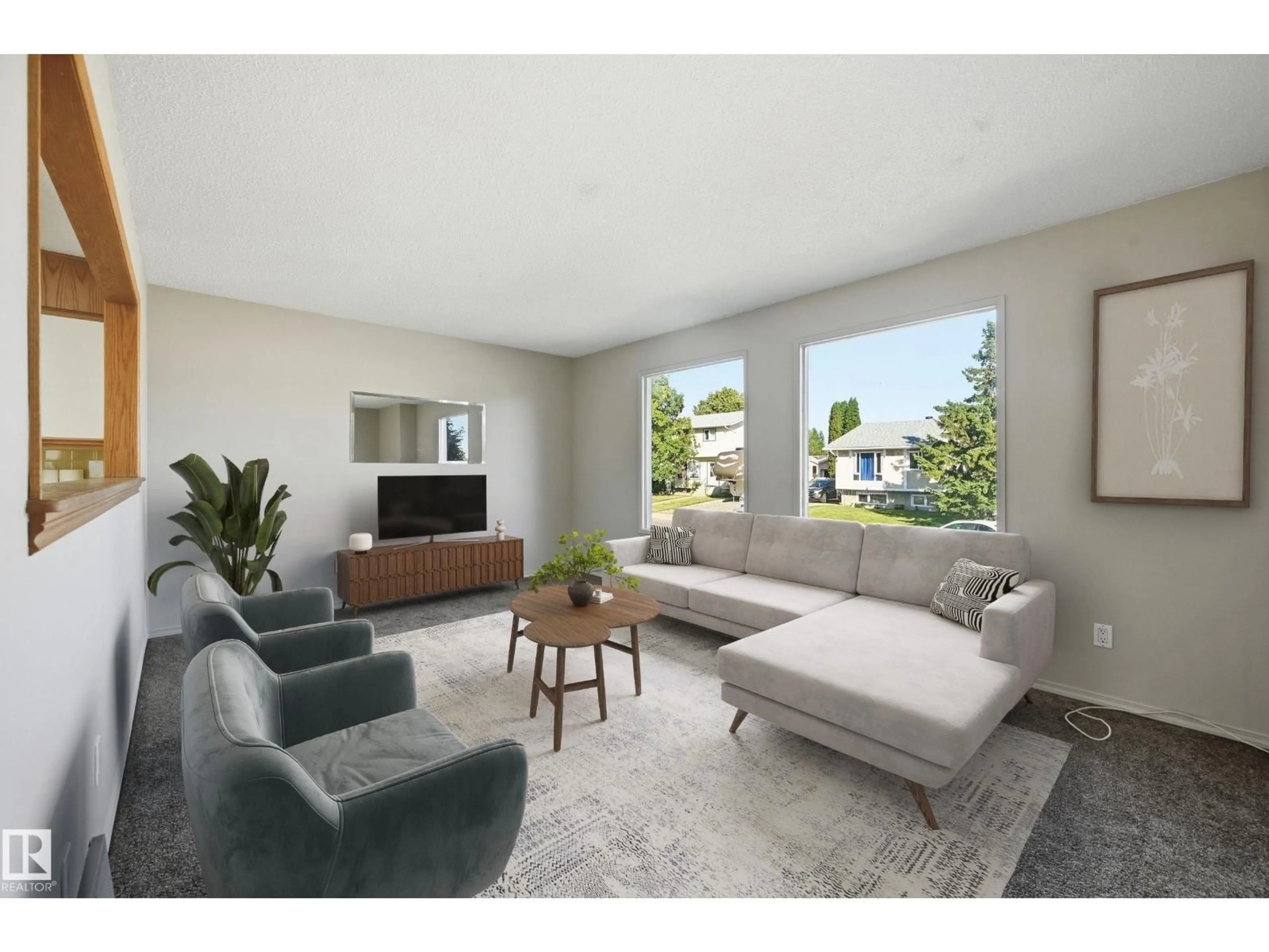 Living room with furniture, unknown for 13210 39A ST, Edmonton Alberta T5A3J5