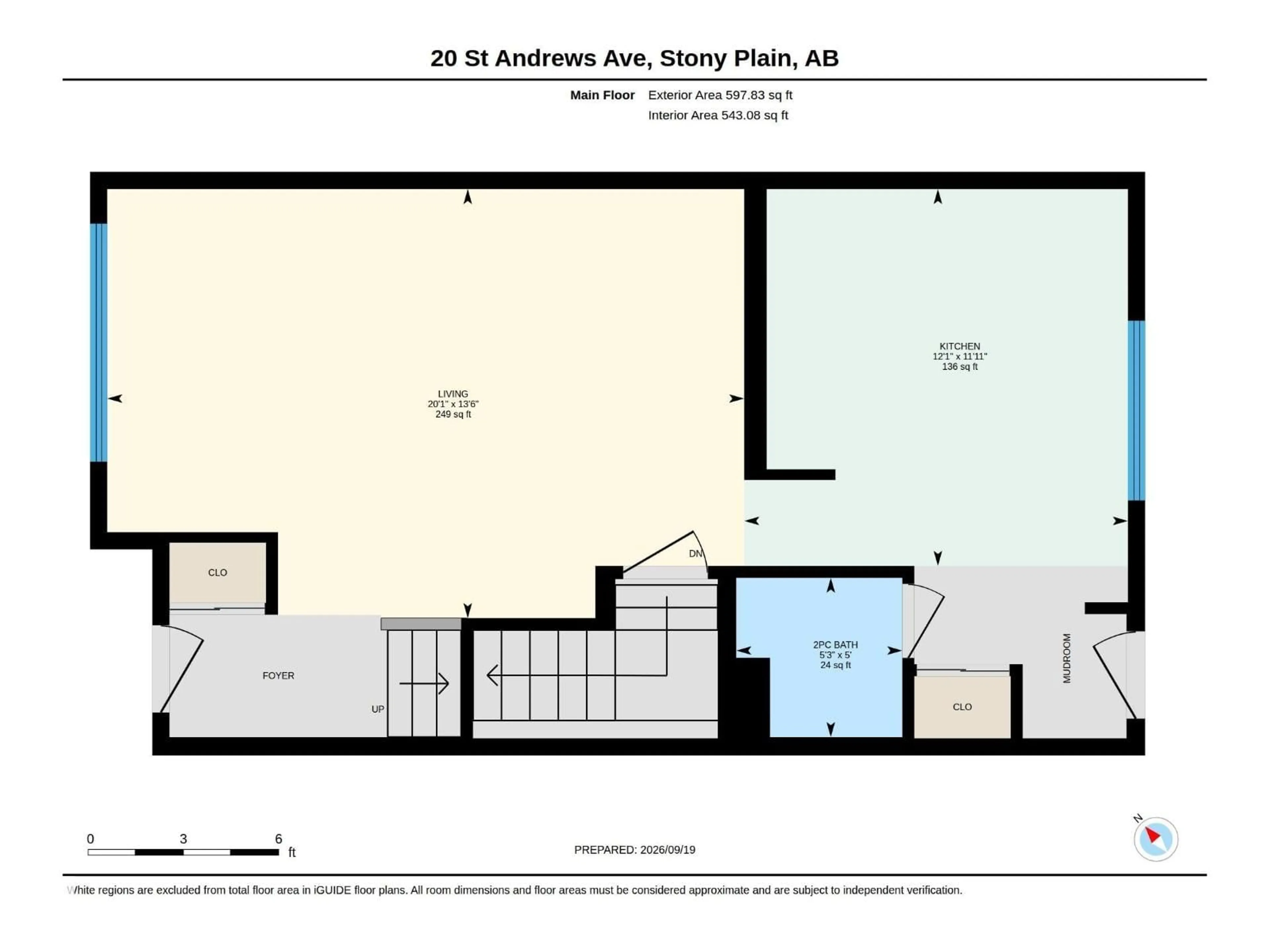 Floor plan for 20 ST. ANDREWS AV, Stony Plain Alberta T7Z1K8