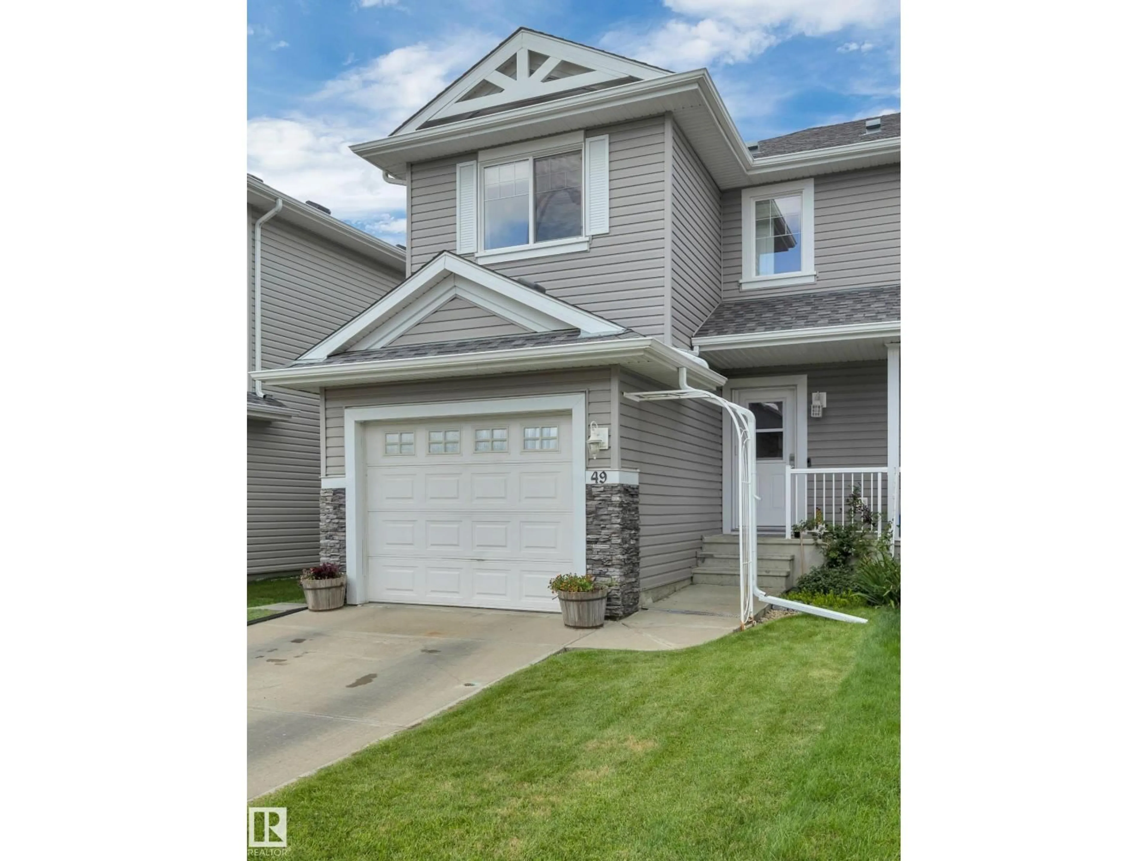 Home with vinyl exterior material, street for 5101 - 49 SOLEIL BV, Beaumont Alberta T4X0E3